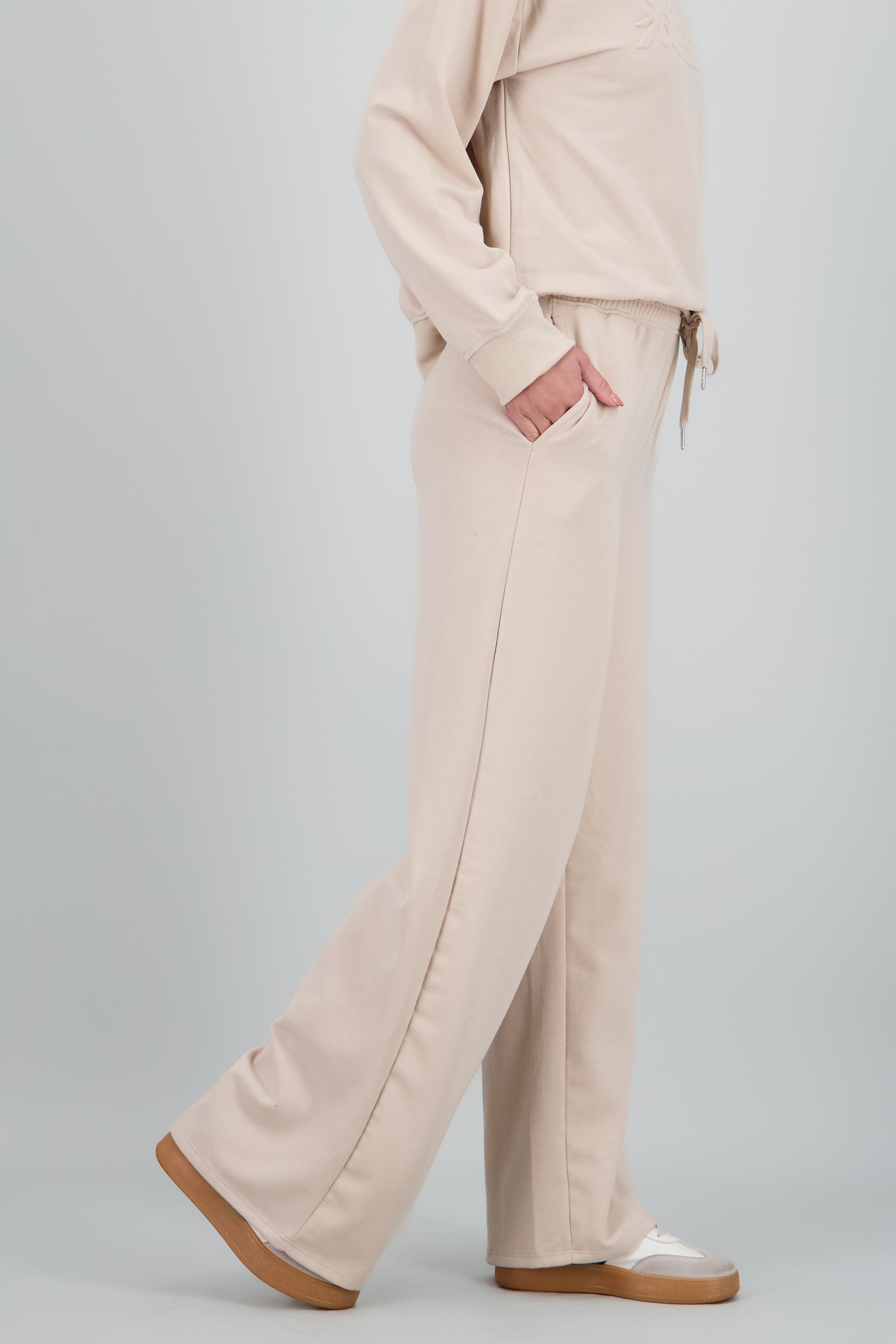 Pants amplios letras volumen BEIGE