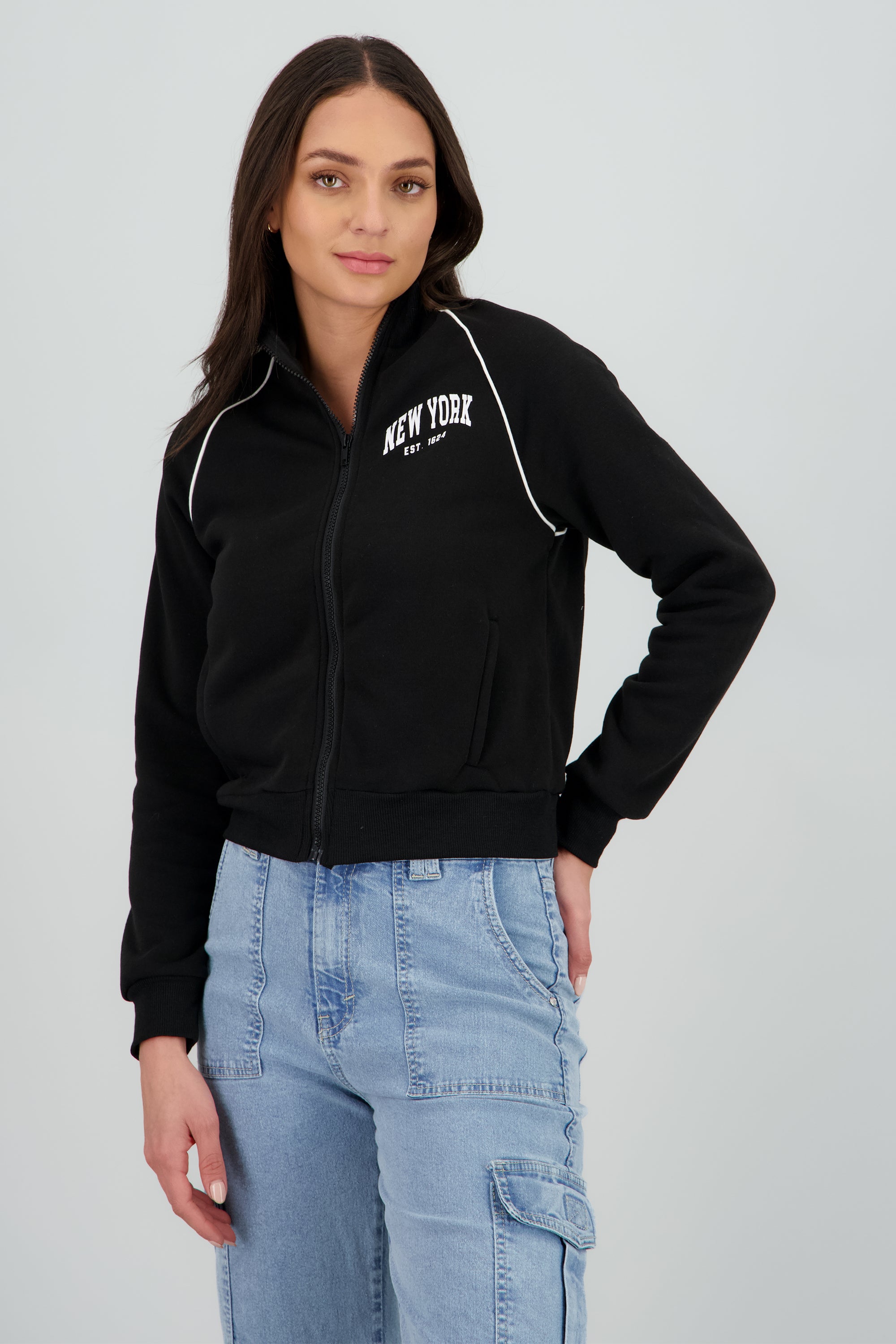 Sudadera estampada NEGRO COMBO
