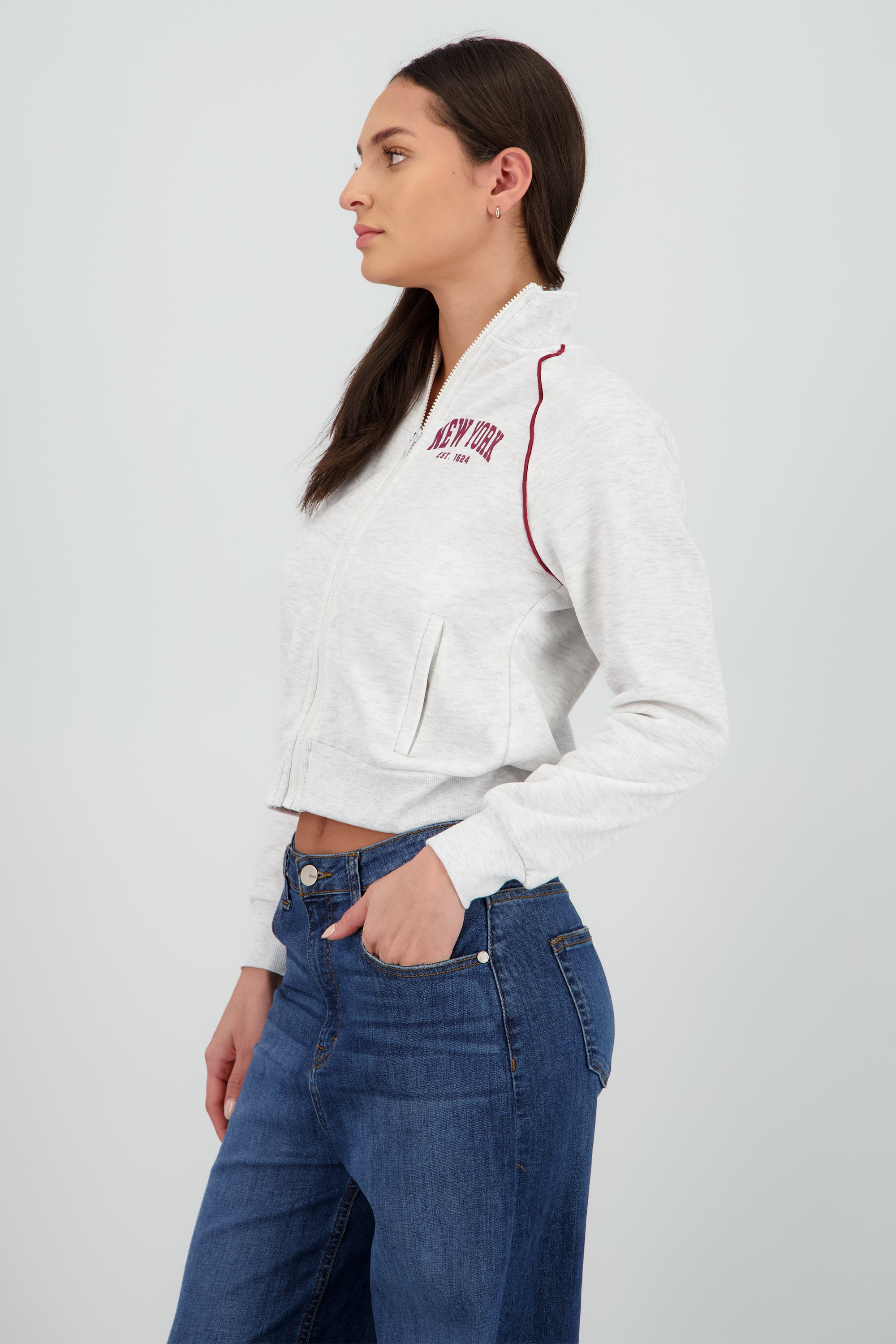 Sudadera estampada GRIS COMBO