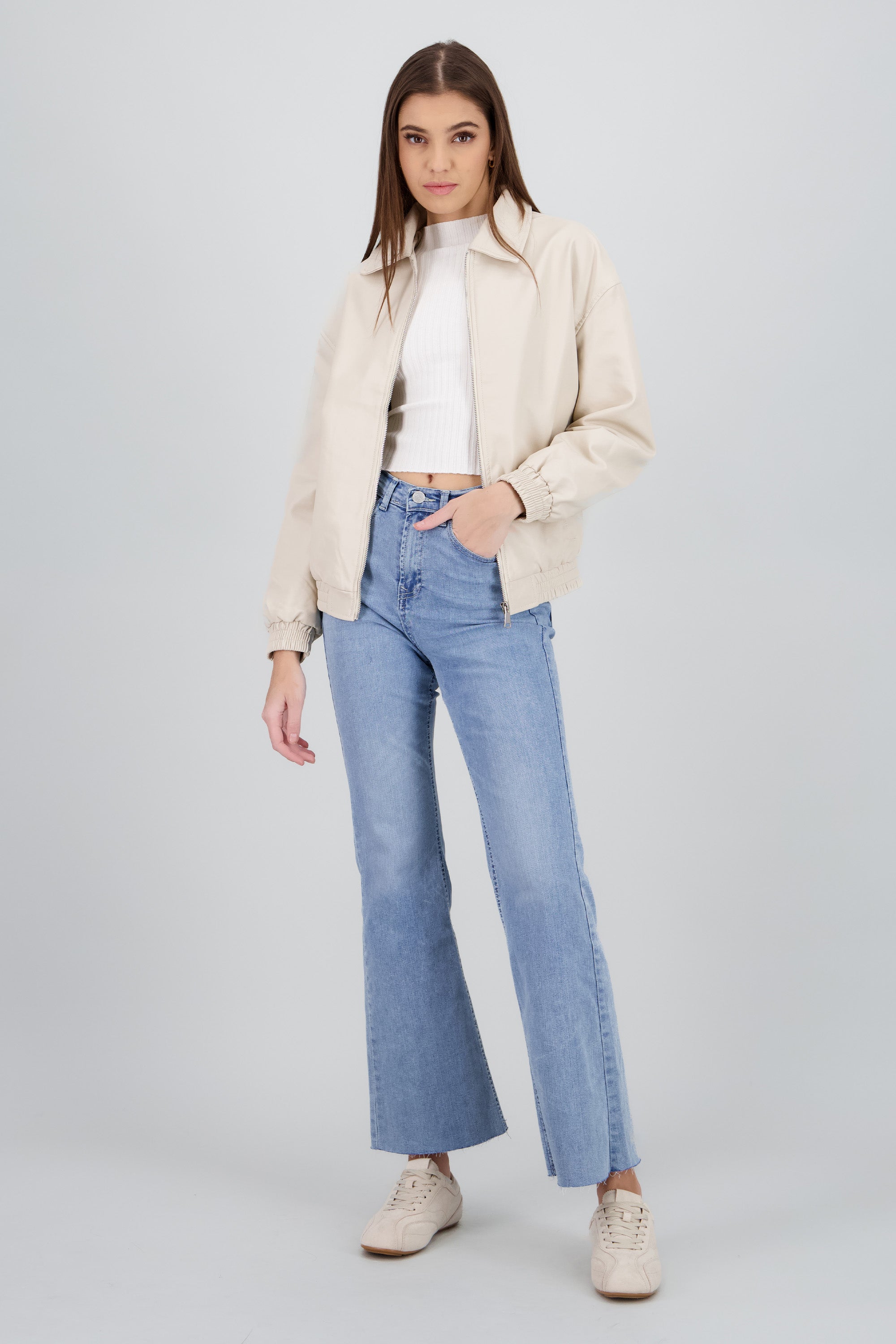 Tenis silueta retro cortes TAUPE