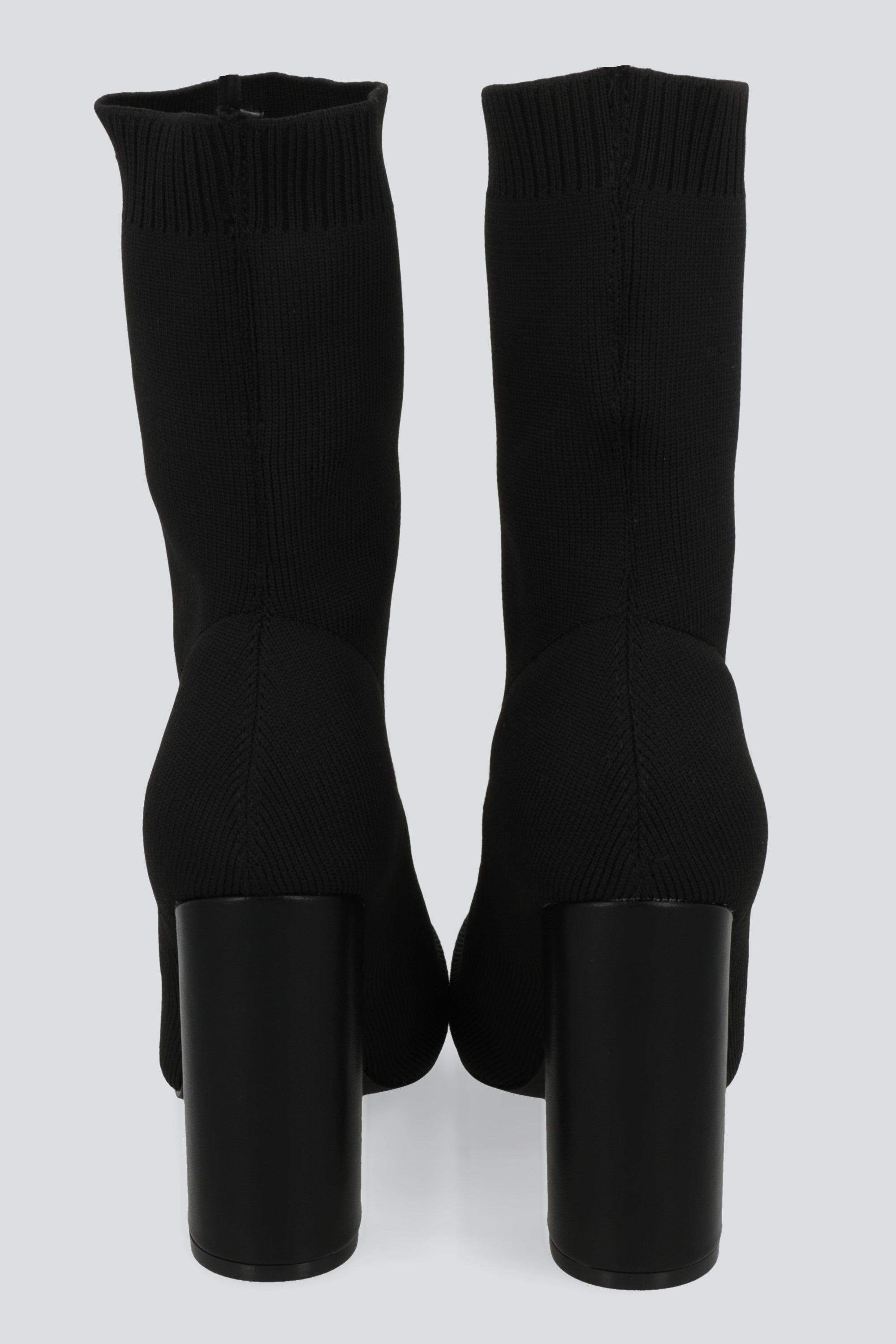 Botin midi puntal tejido NEGRO