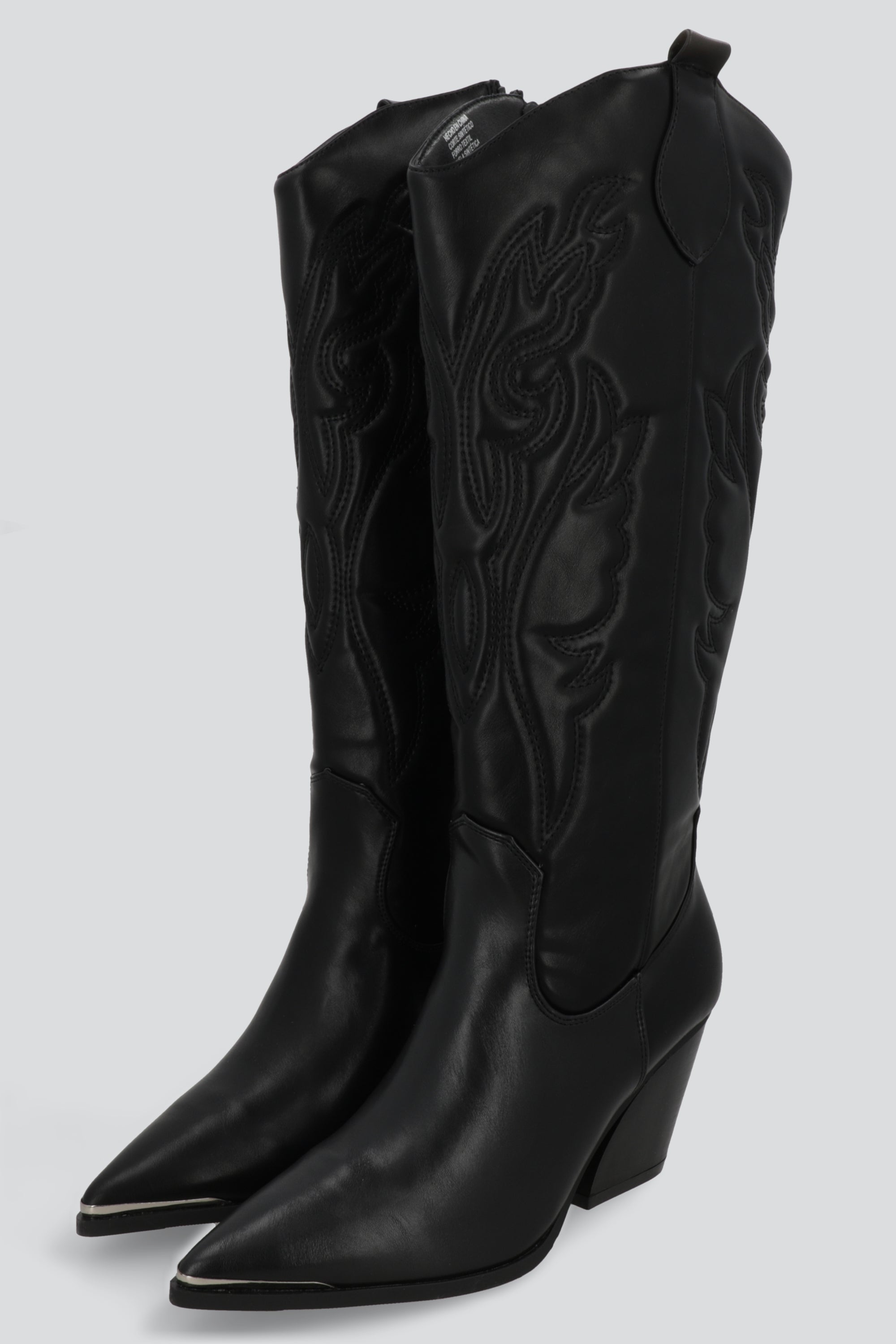 Botas Vaqueras Punta Metálica NEGRO