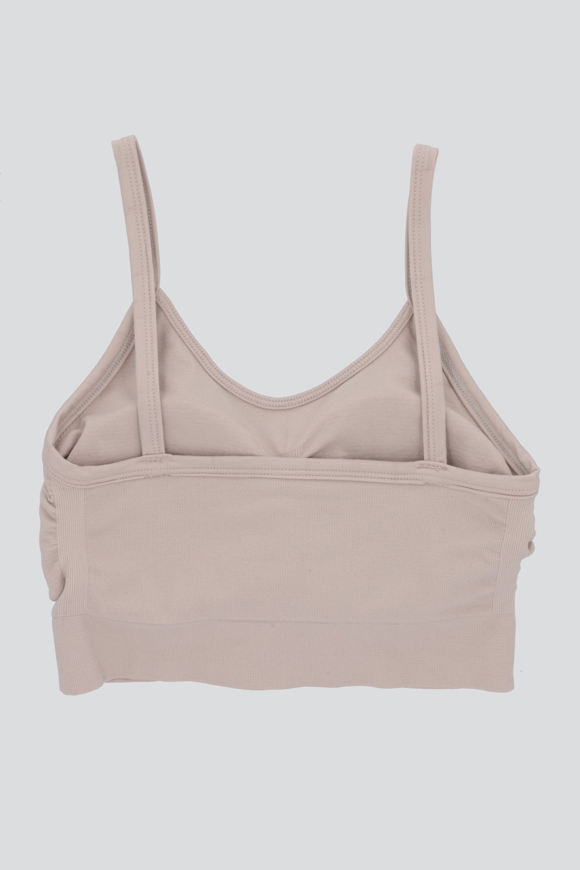 Bralette copas fruncido BEIGE