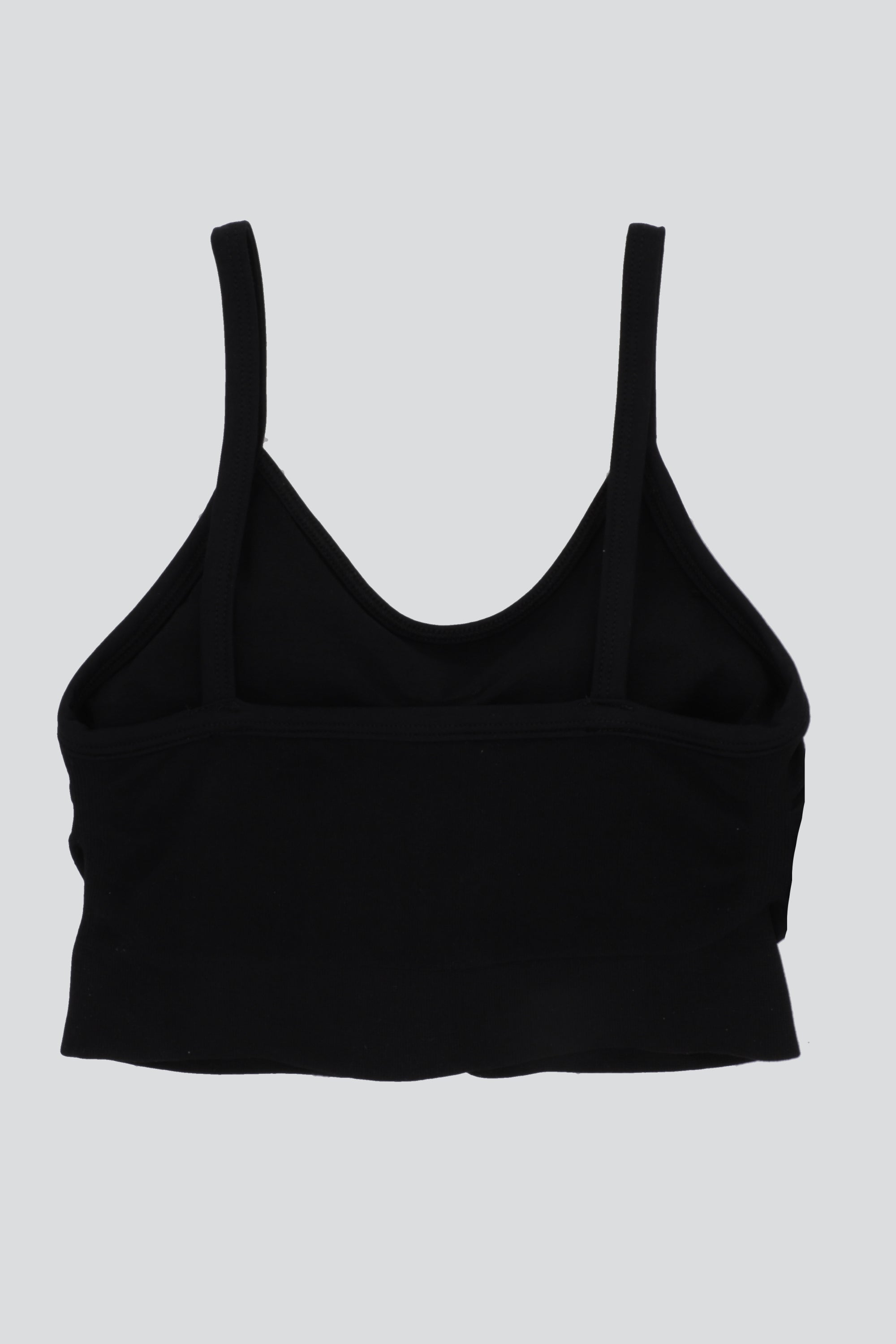 Bralette copas fruncido NEGRO
