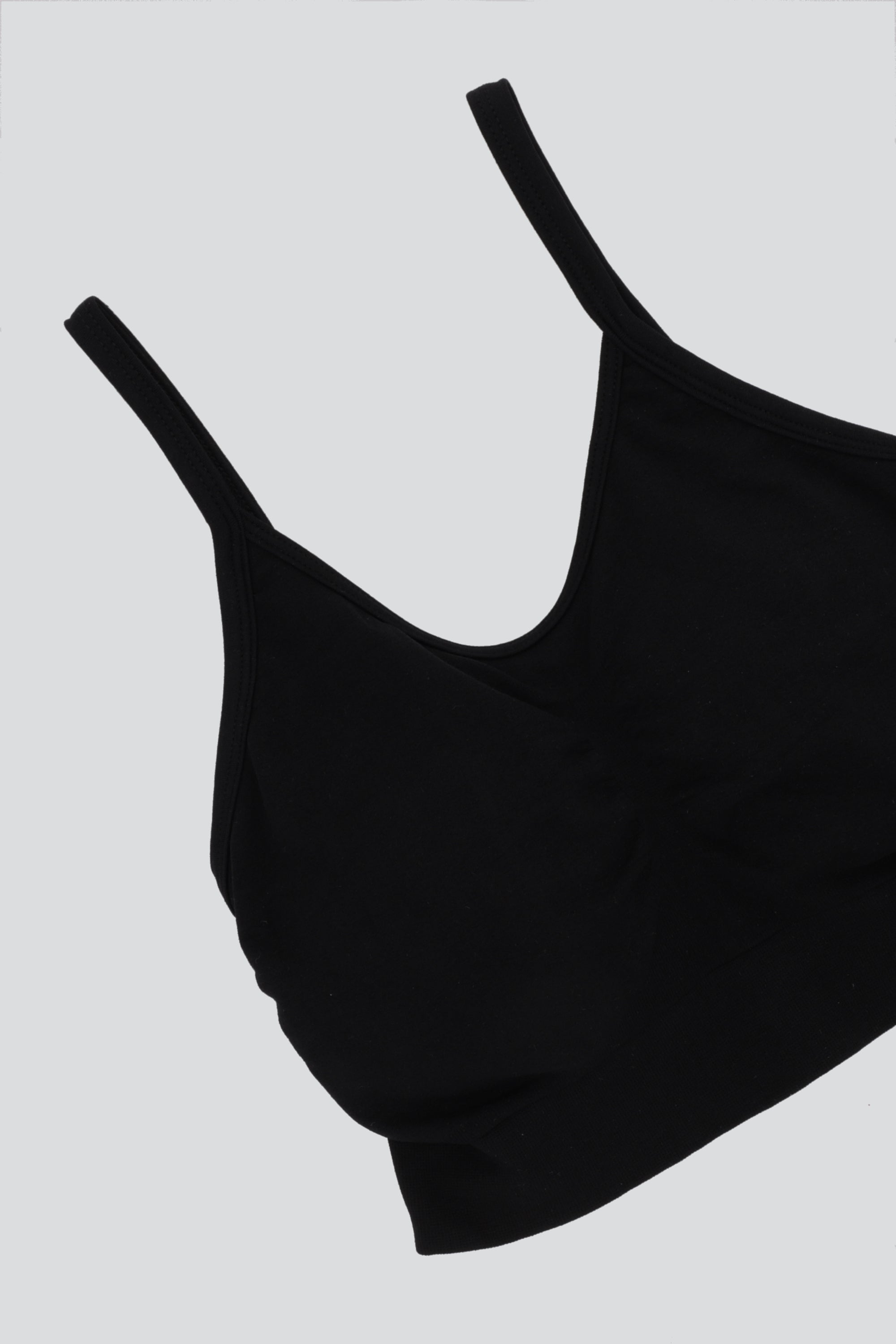 Bralette copas fruncido NEGRO