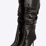 Bota alta pointy slouchy