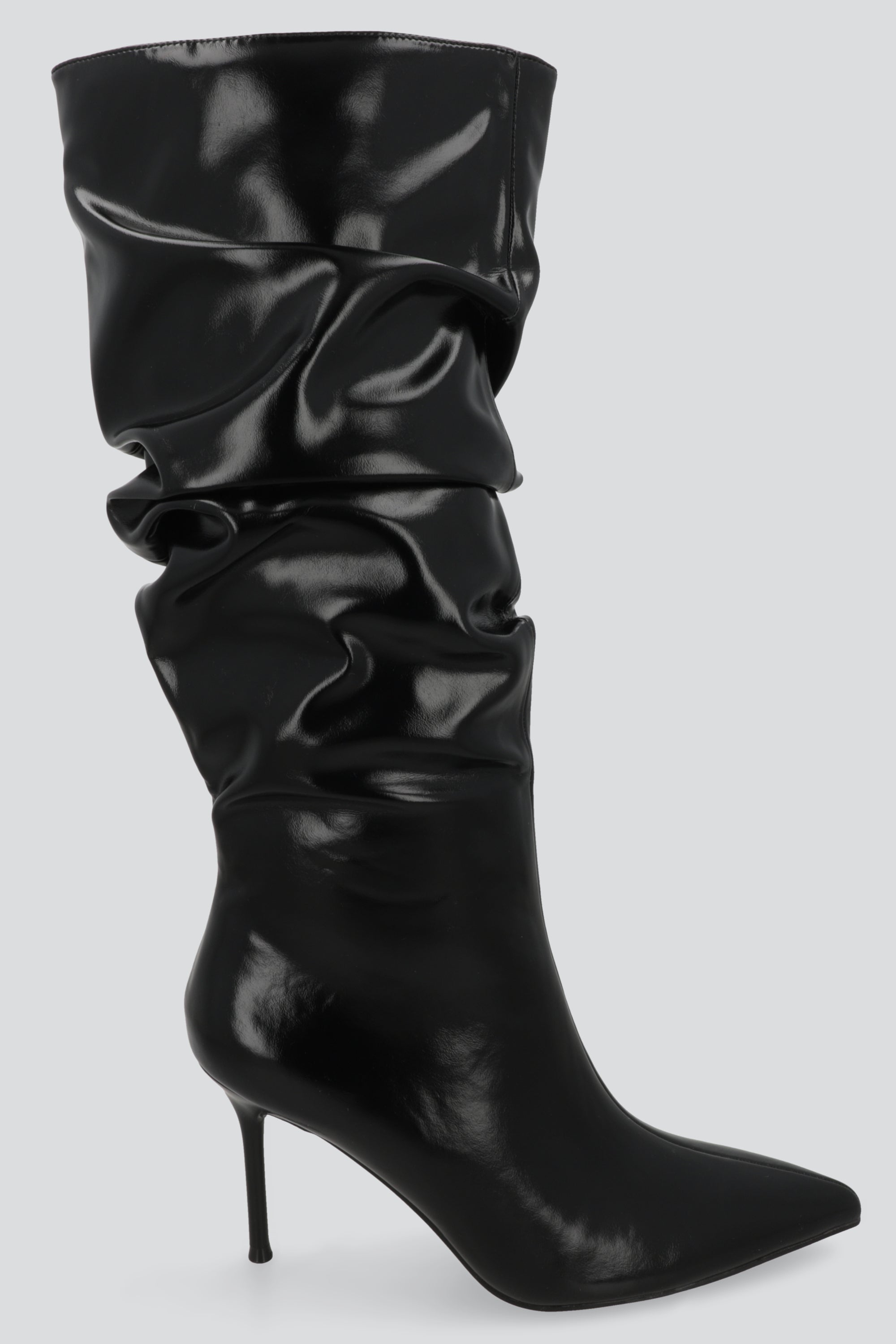 Bota alta pointy slouchy NEGRO