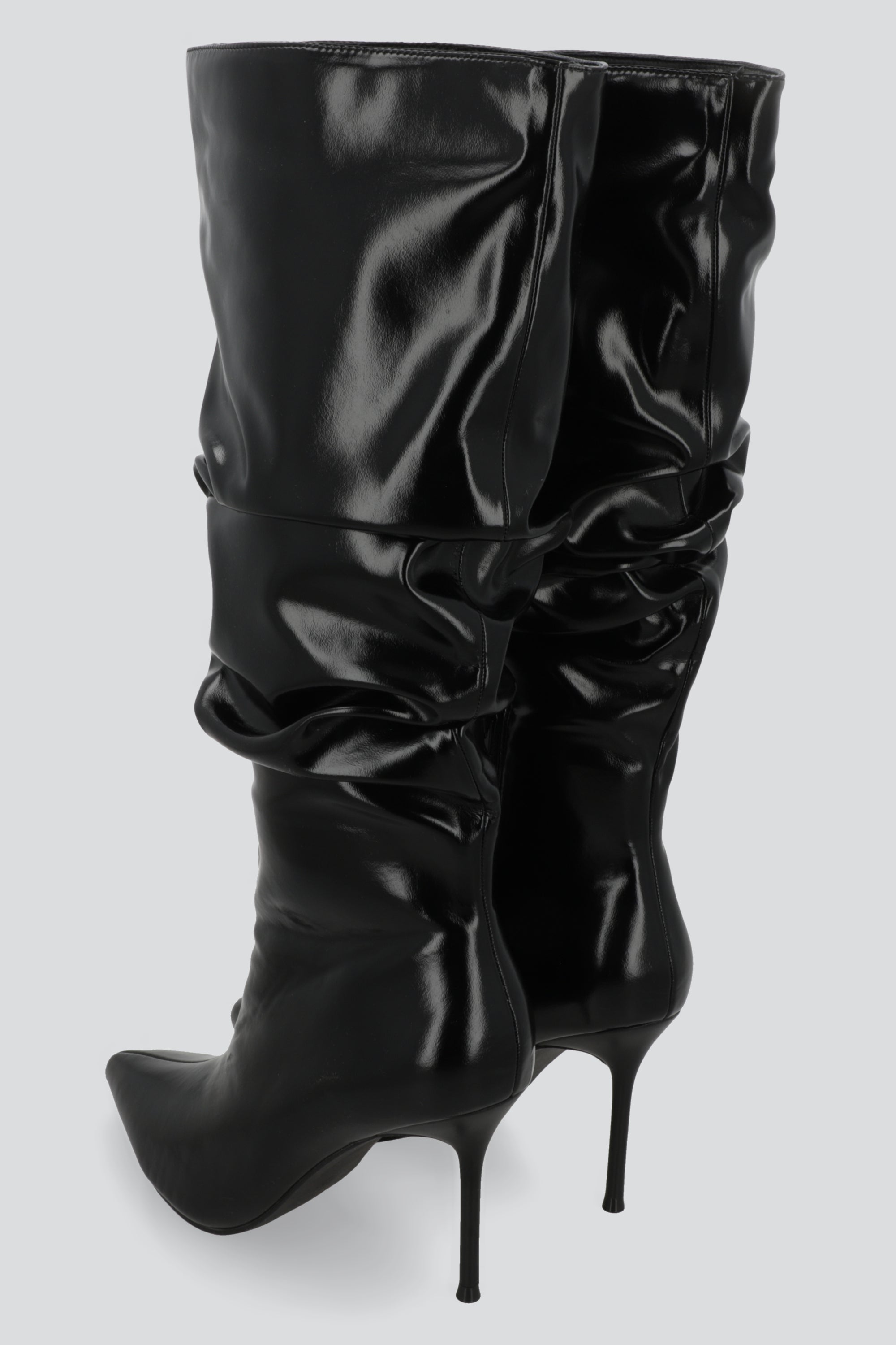 Bota alta pointy slouchy NEGRO