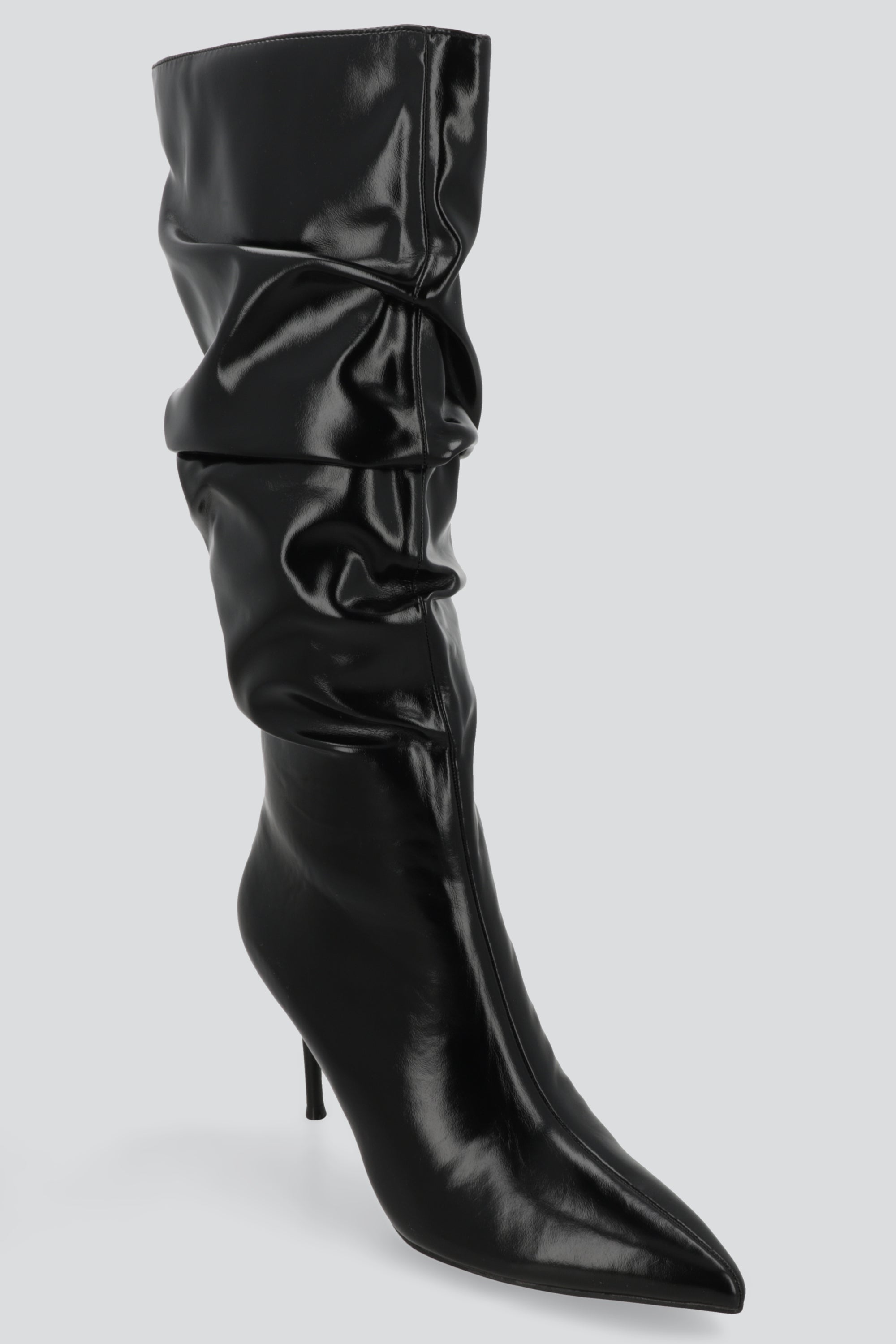 Bota alta pointy slouchy NEGRO