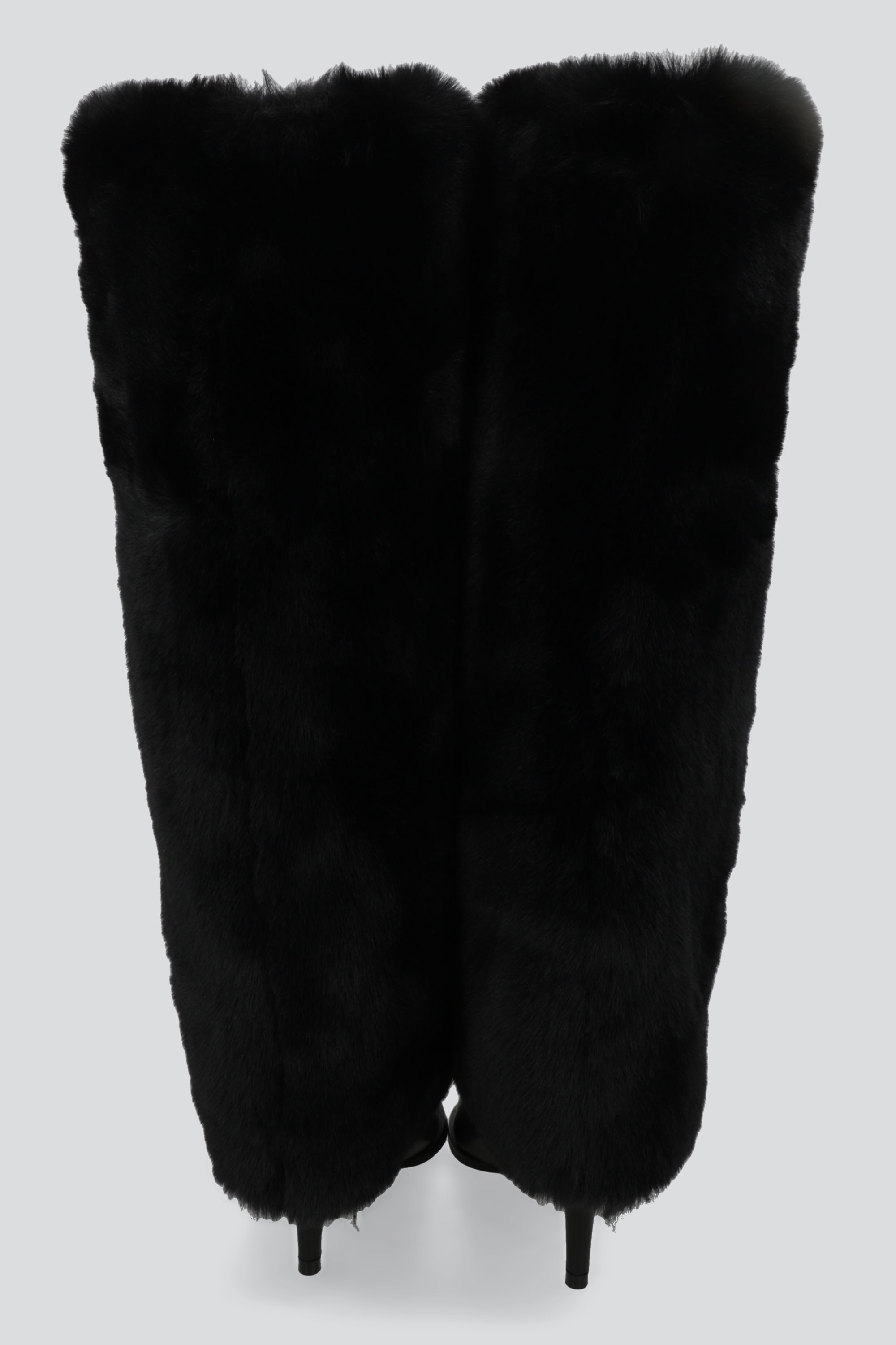 Bota pointy funda pelo NEGRO