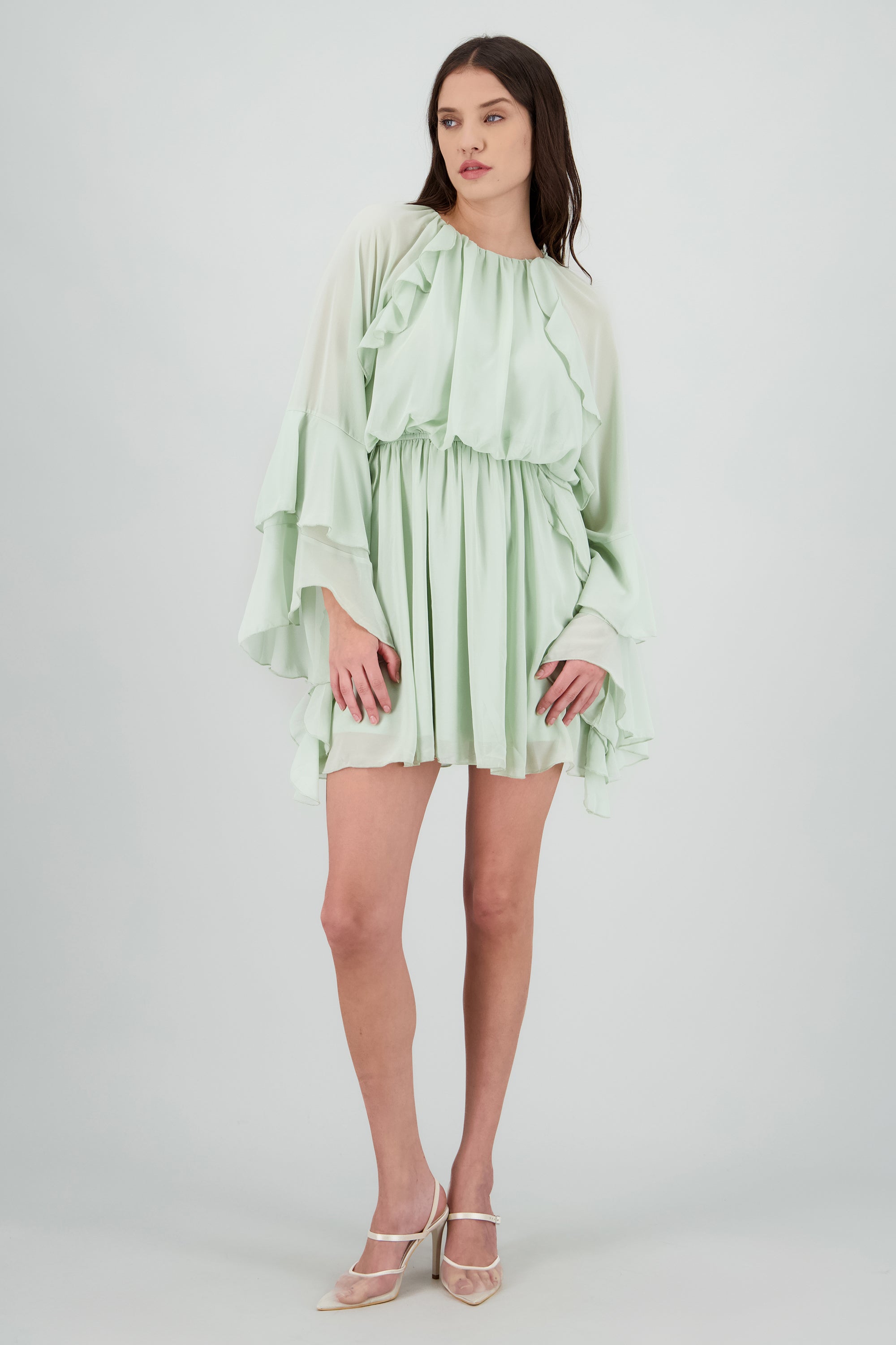 Tacon pointy alto red NUDE