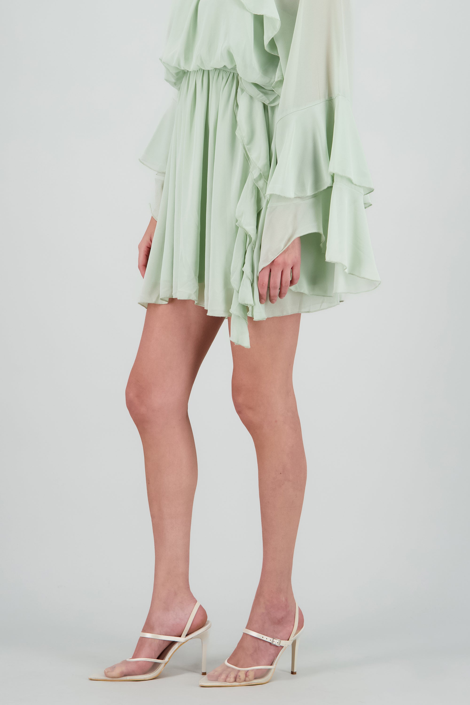 Tacon pointy alto red NUDE