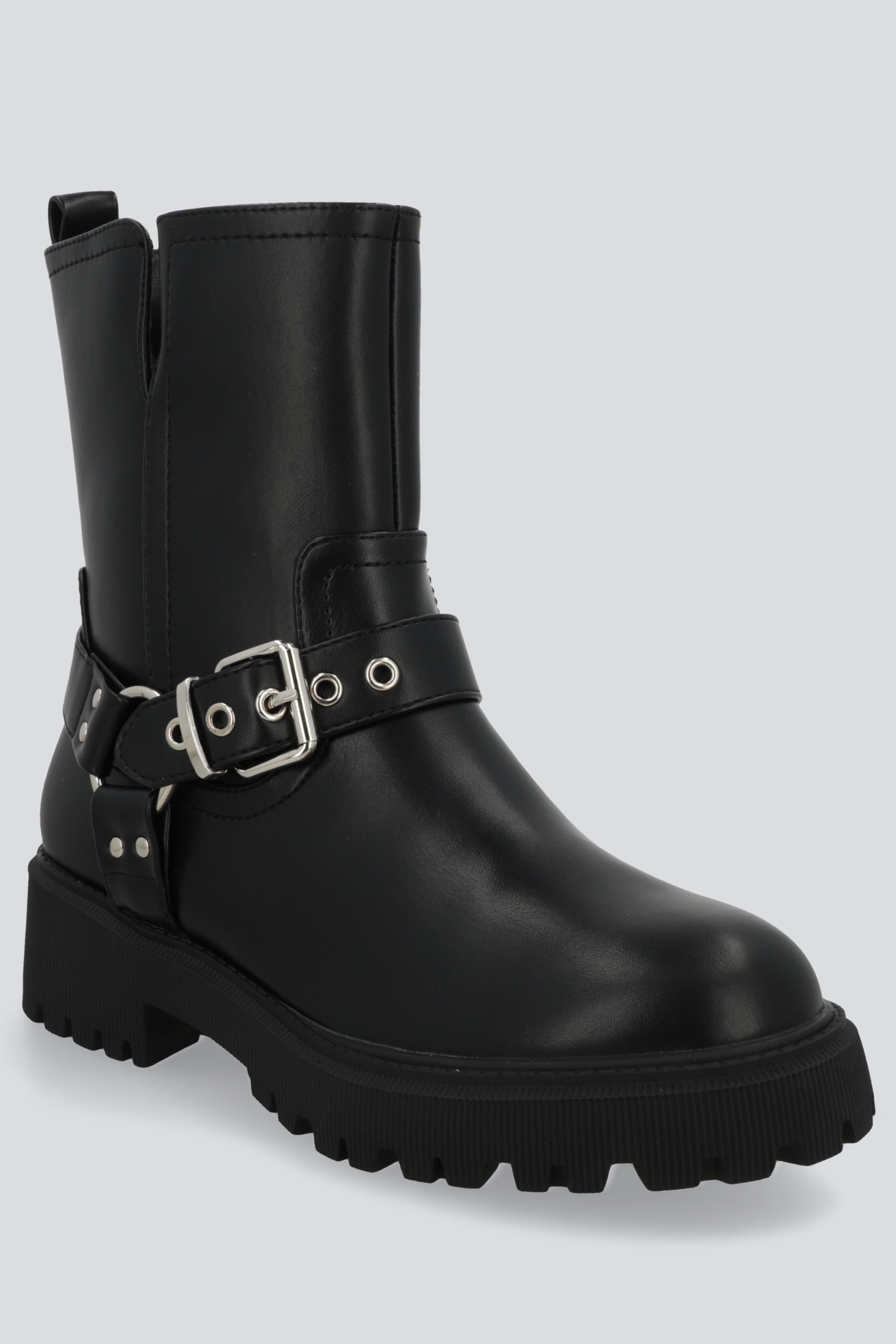 Bota motera midi NEGRO