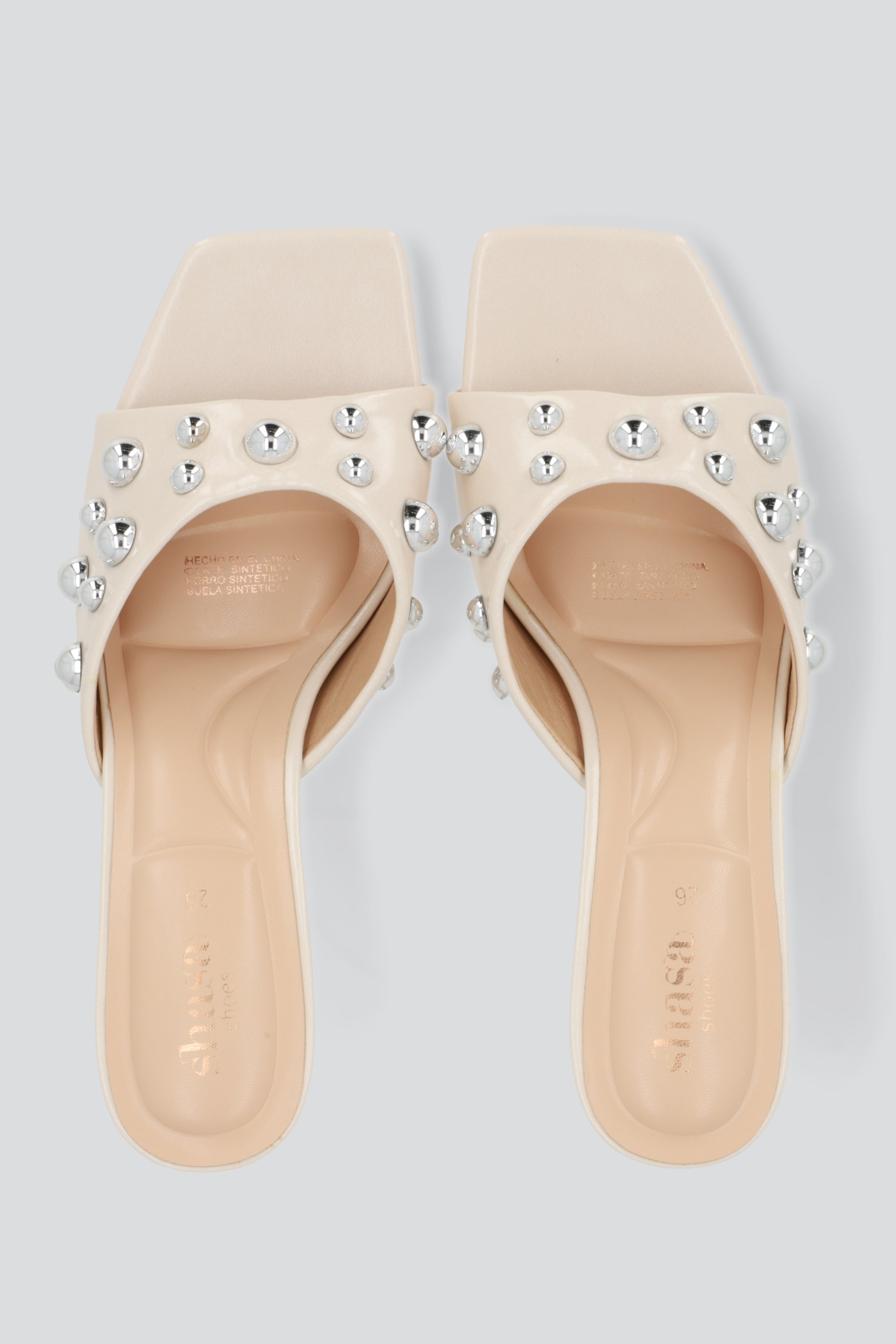 Tacon pepe toe studs 3D HUESO