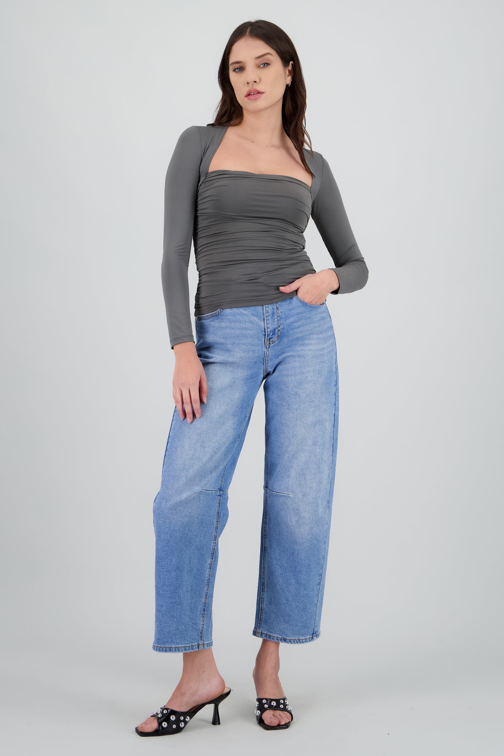 Tacon pepe toe studs 3D NEGRO