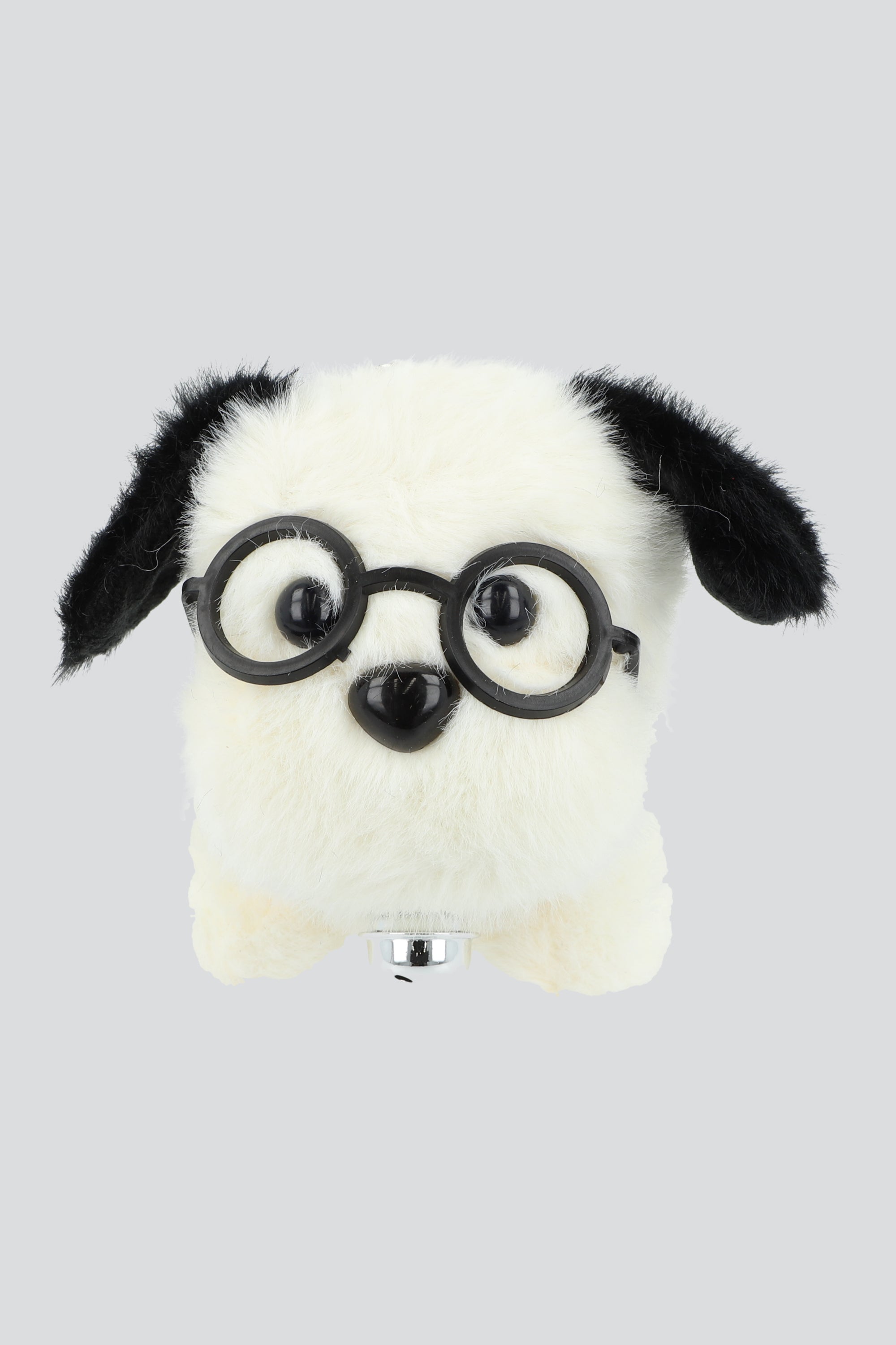 Llavero perrito lentes cascabel BLANCO