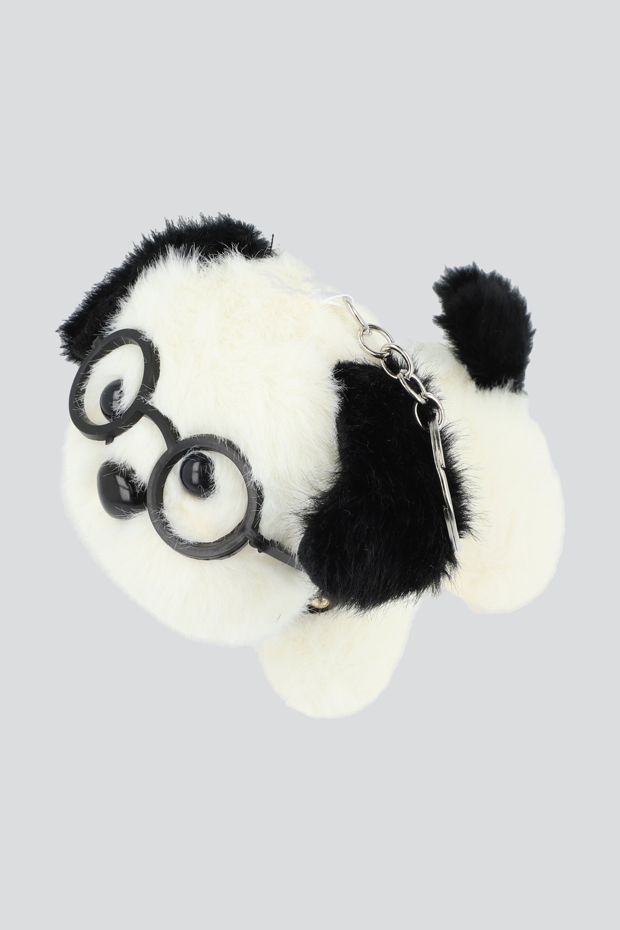 Llavero perrito lentes cascabel BLANCO