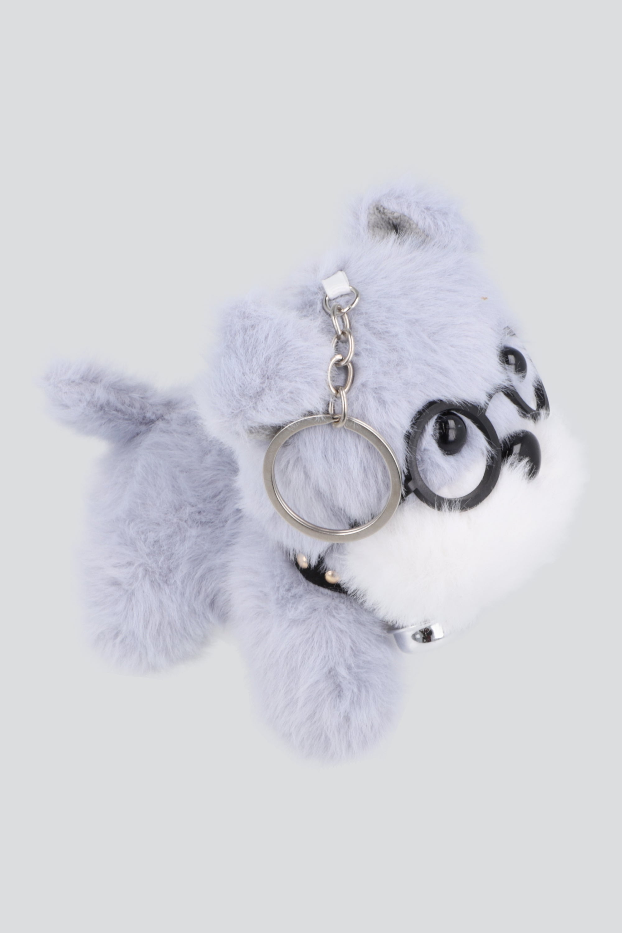 Llavero perrito lentes cascabel GRIS