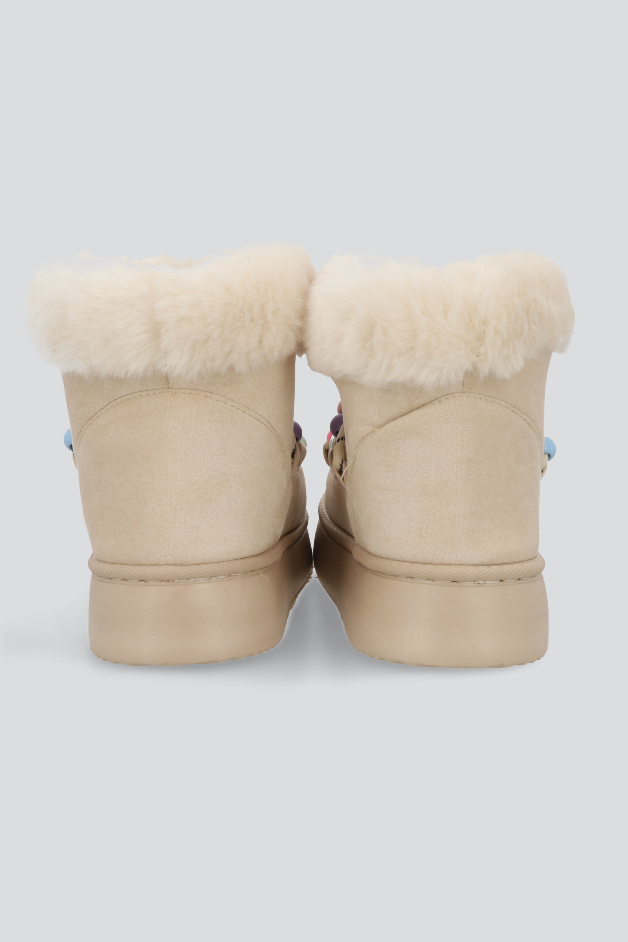 Bota invierno sherpa charms BEIGE