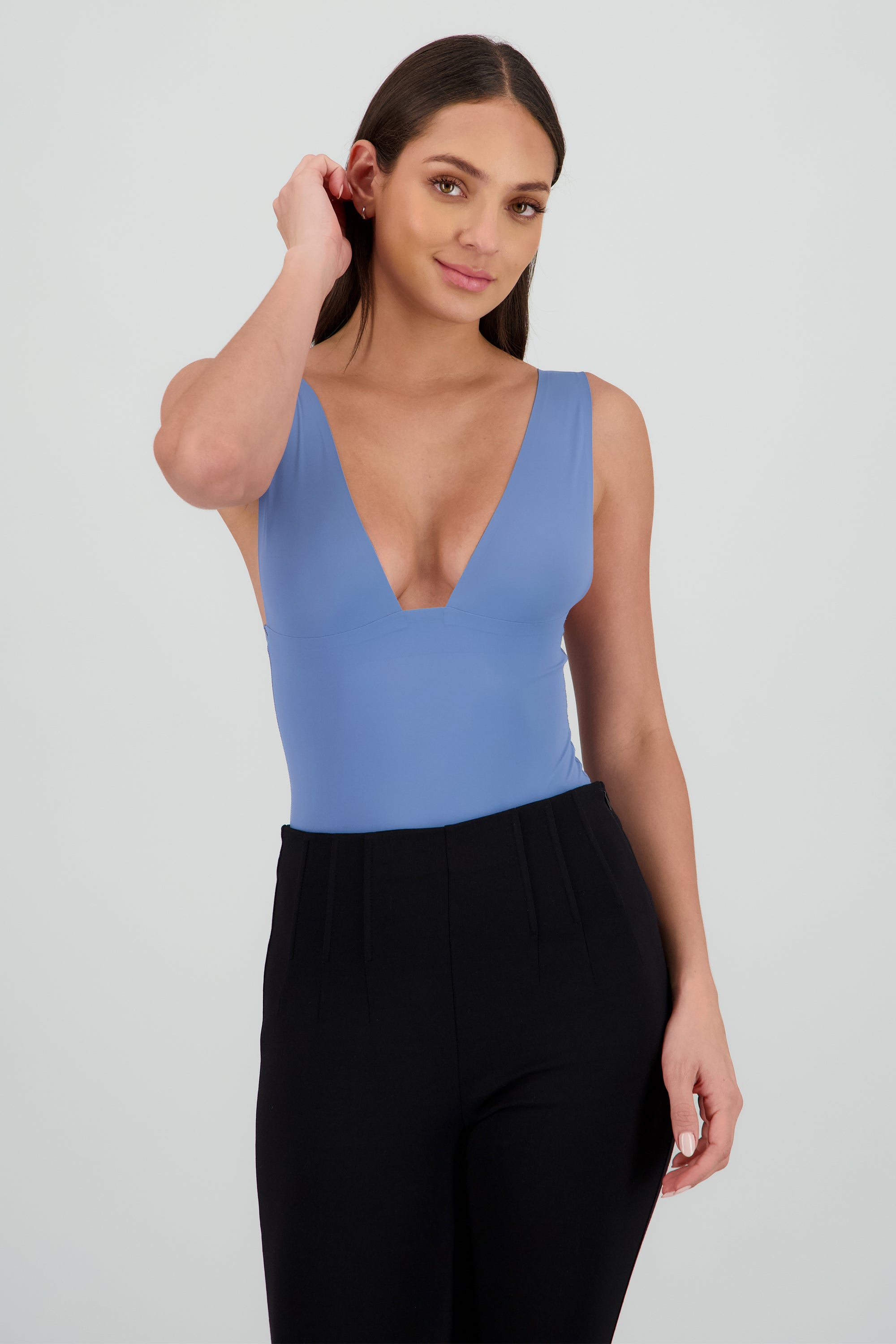 Bodysuit escote seamless AZUL CIELO