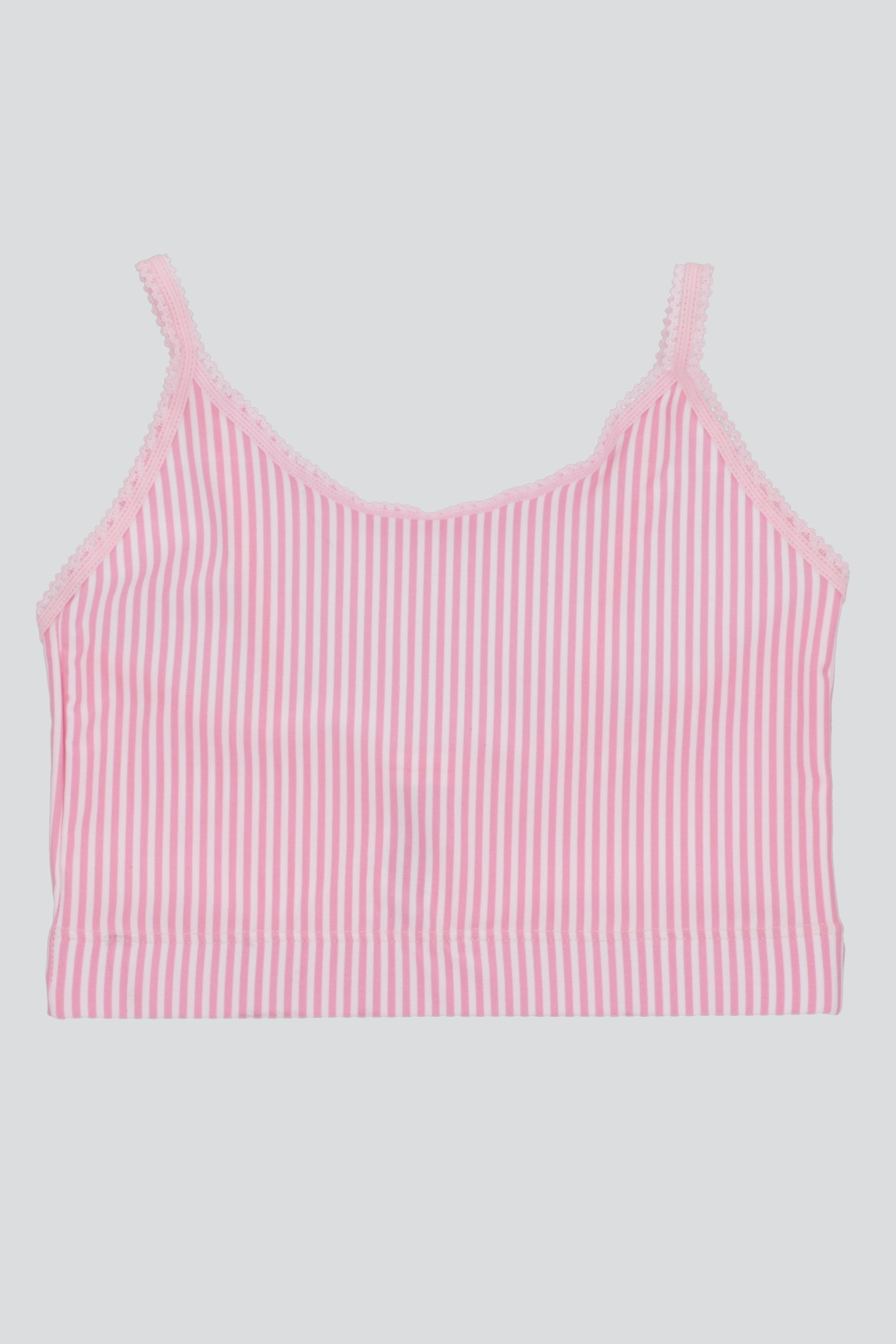 Bralette picueta rayas ROSA