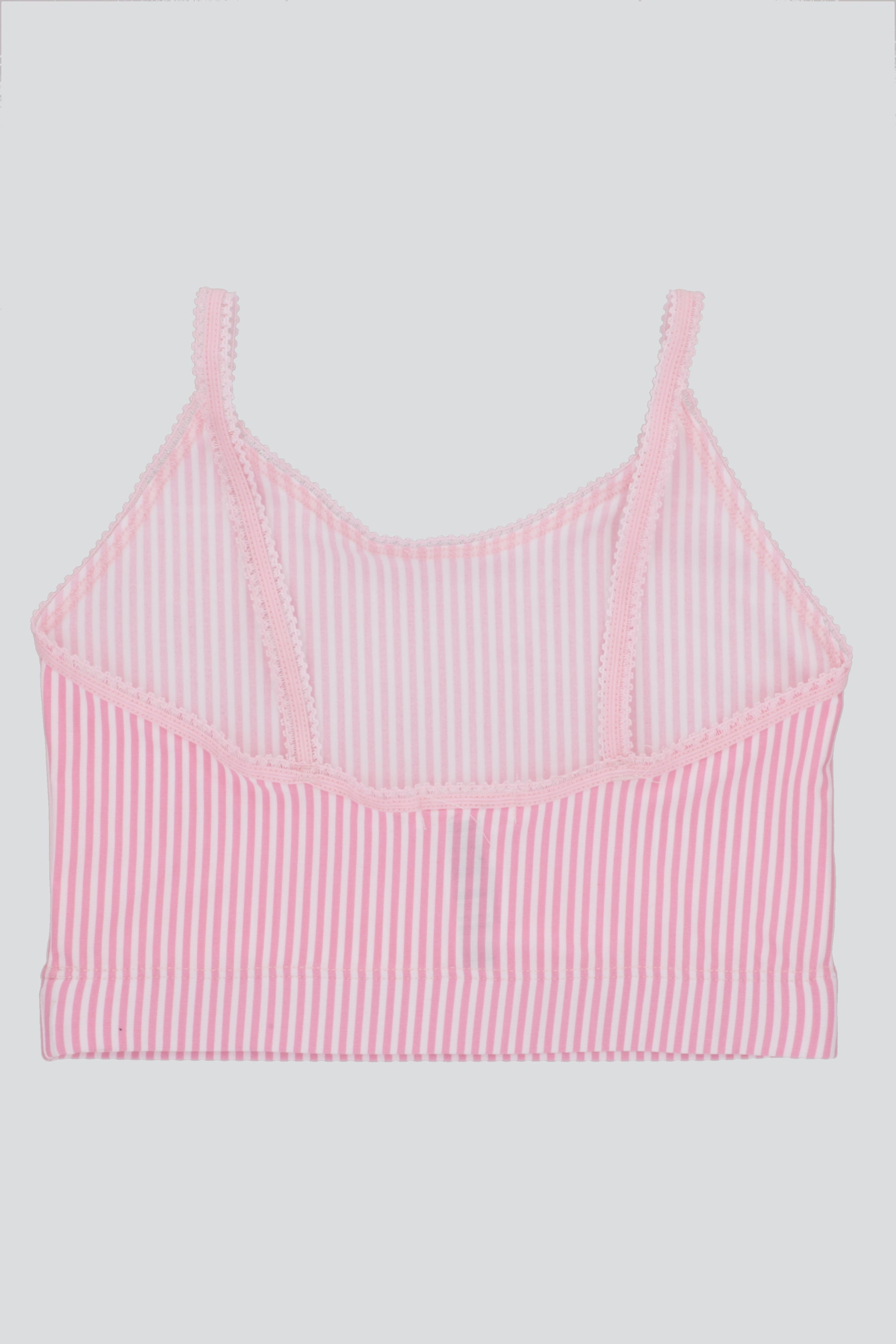 Bralette picueta rayas ROSA