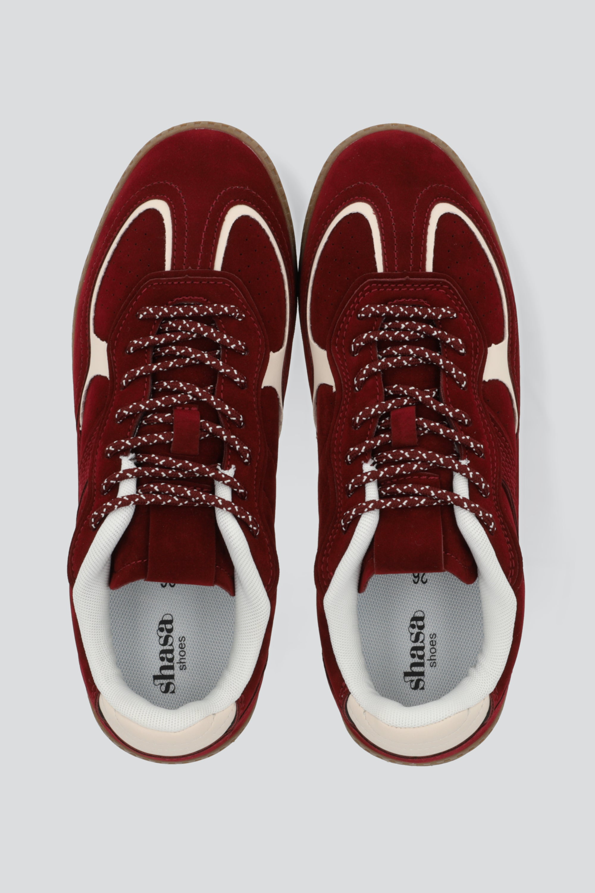 Tenis durazno detalle encaje VINO