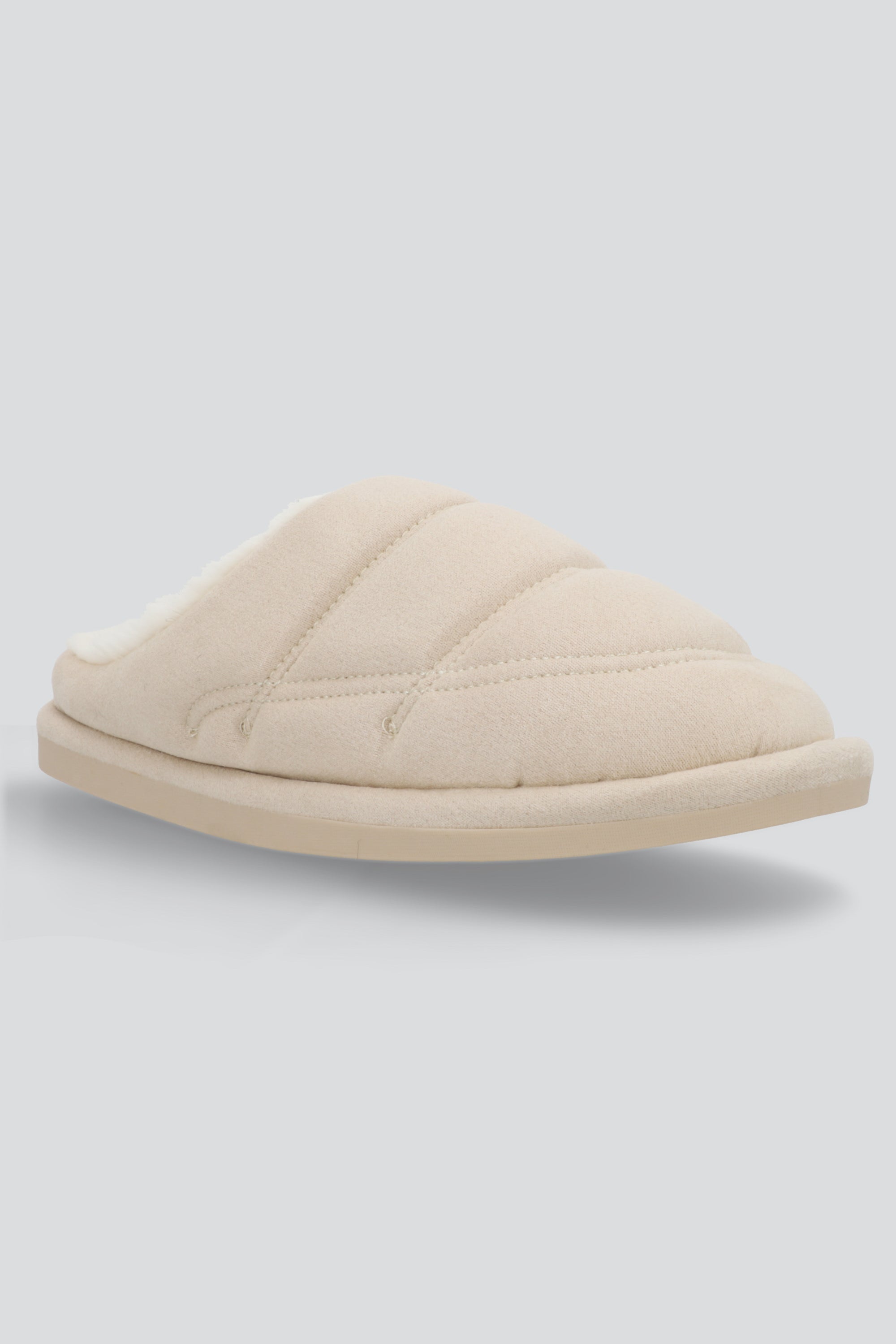 Pantufla mula divisiones puff HUESO