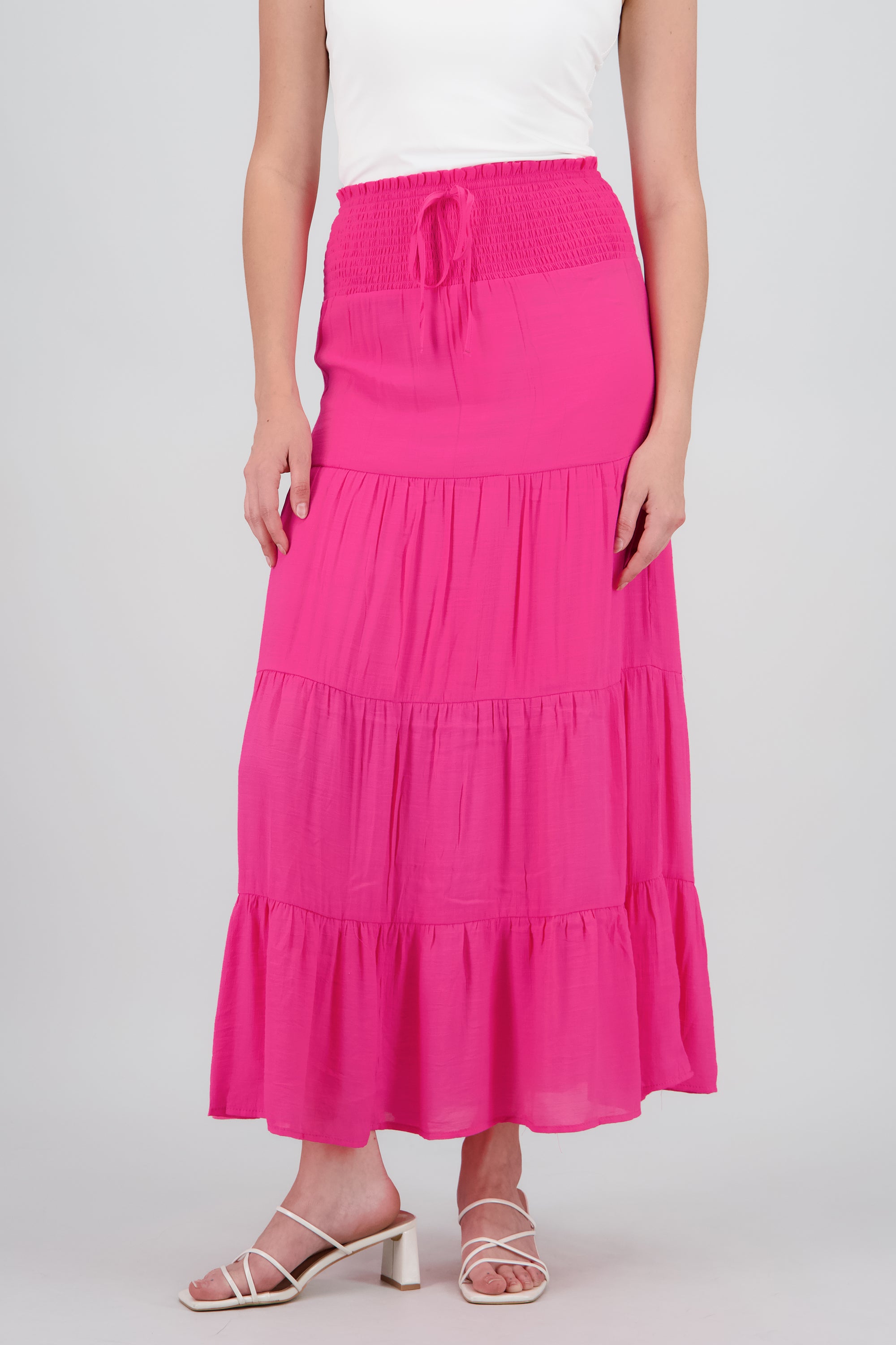Falda maxi smock FIUSHA