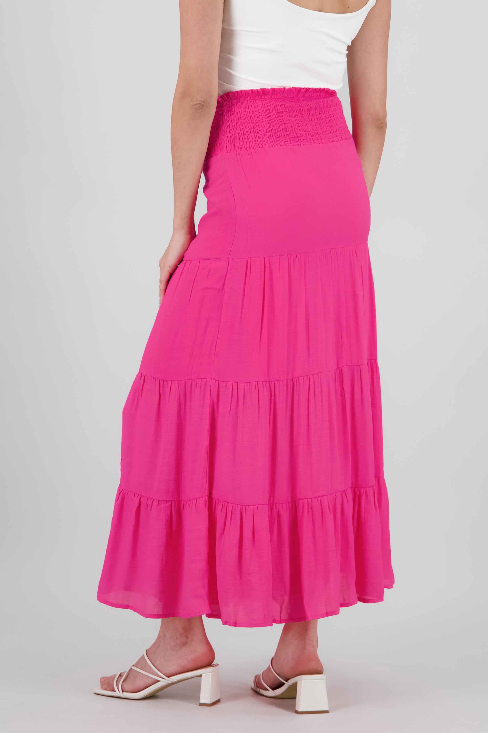 Falda maxi smock FIUSHA