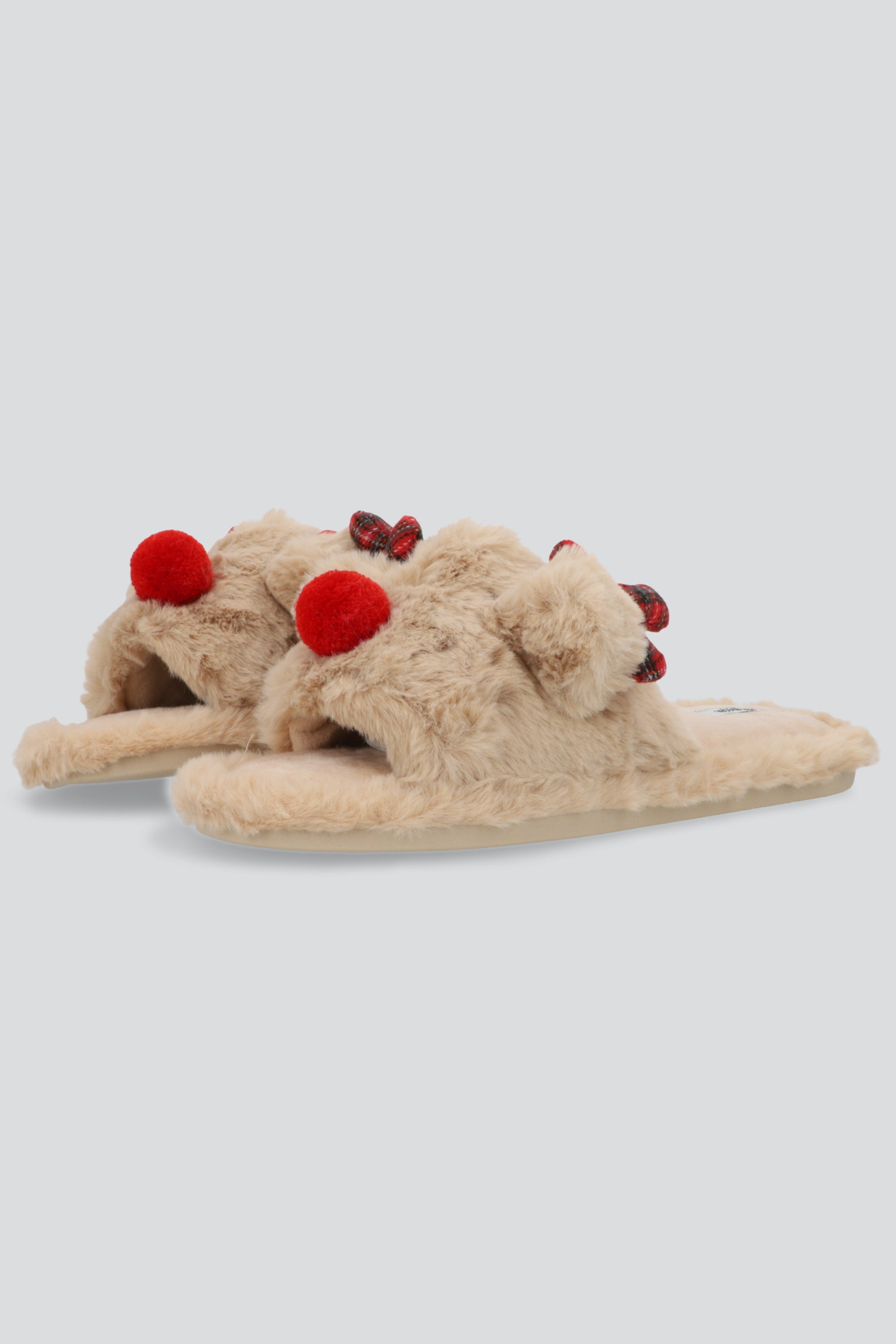 Pantufla mula reno BEIGE