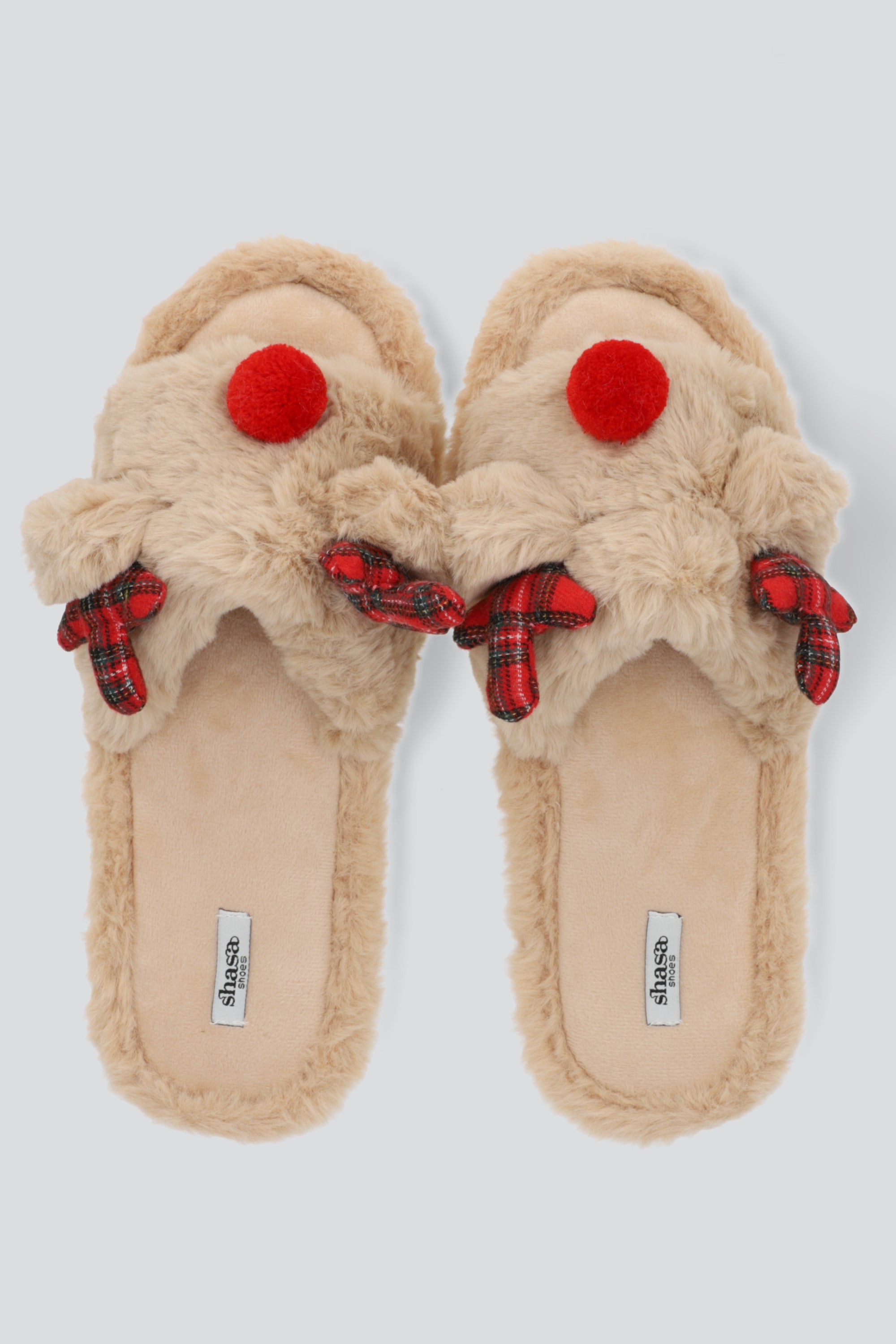 Pantufla mula reno BEIGE