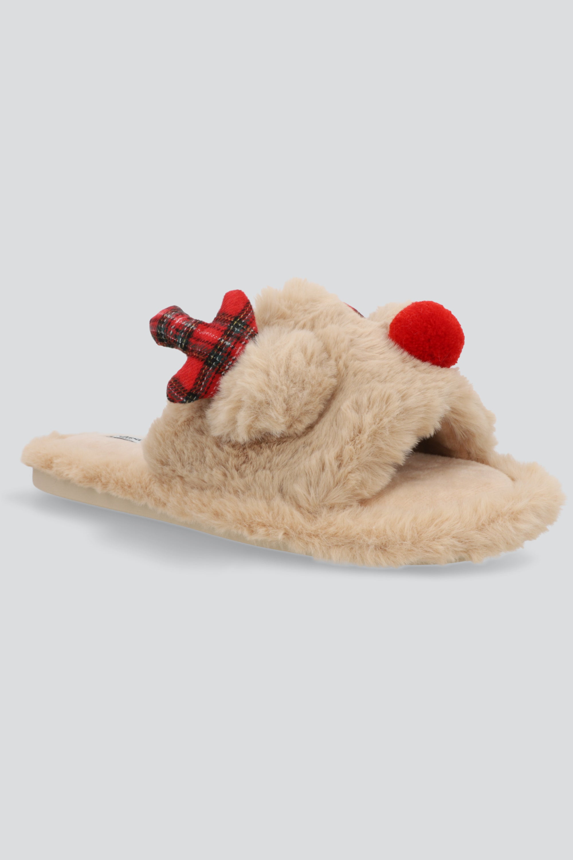 Pantufla mula reno BEIGE