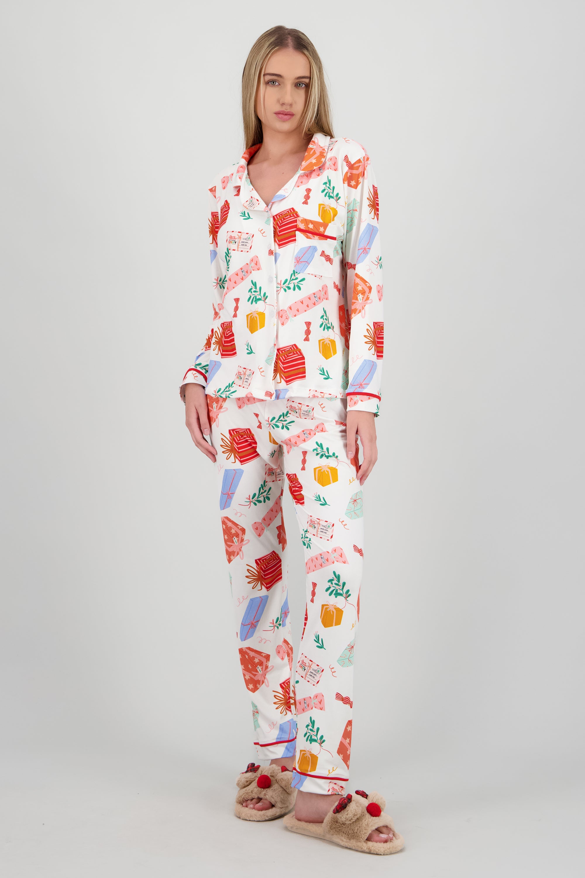 Pantufla mula reno BEIGE