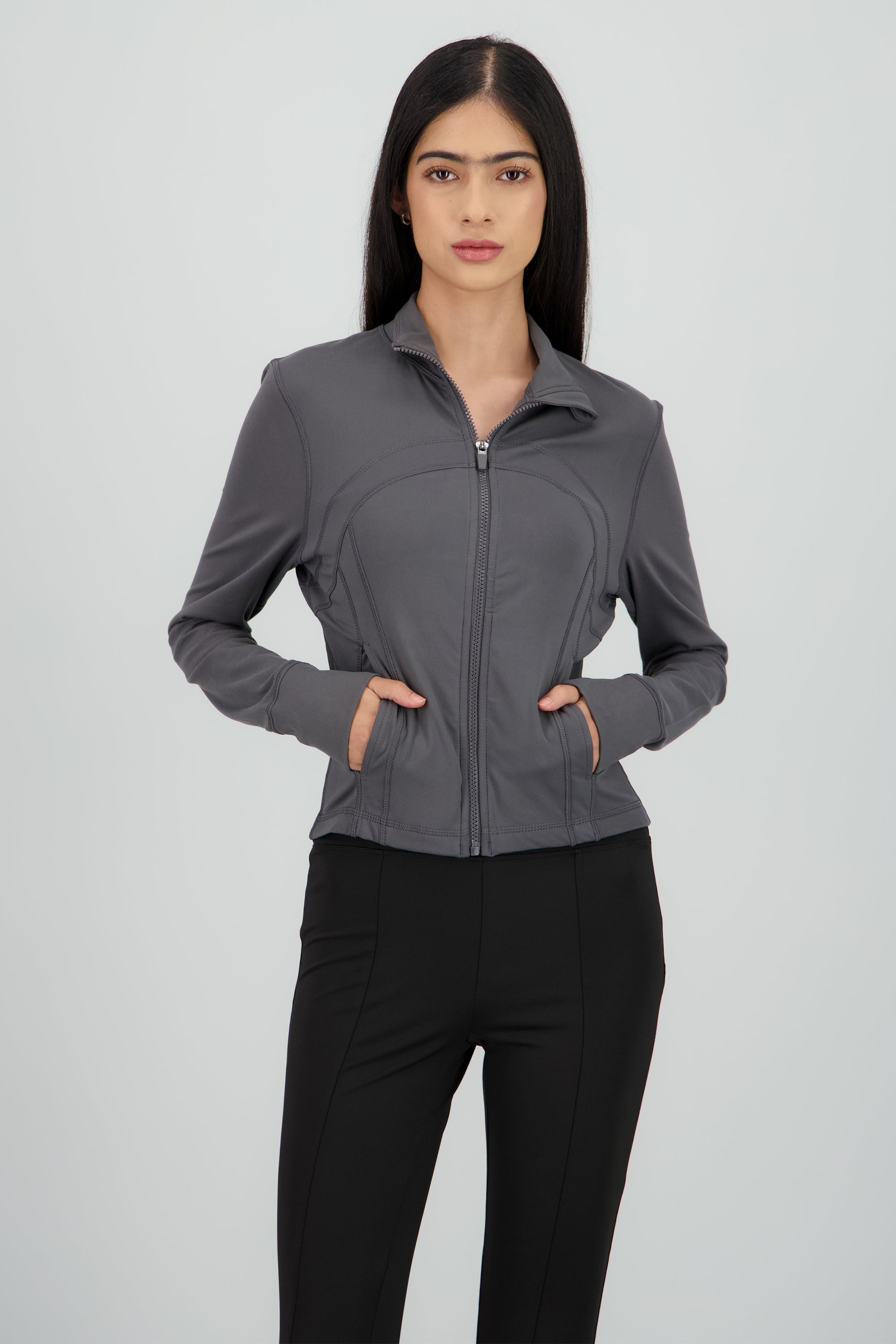 Sudadera cortes GRIS OBSCURO