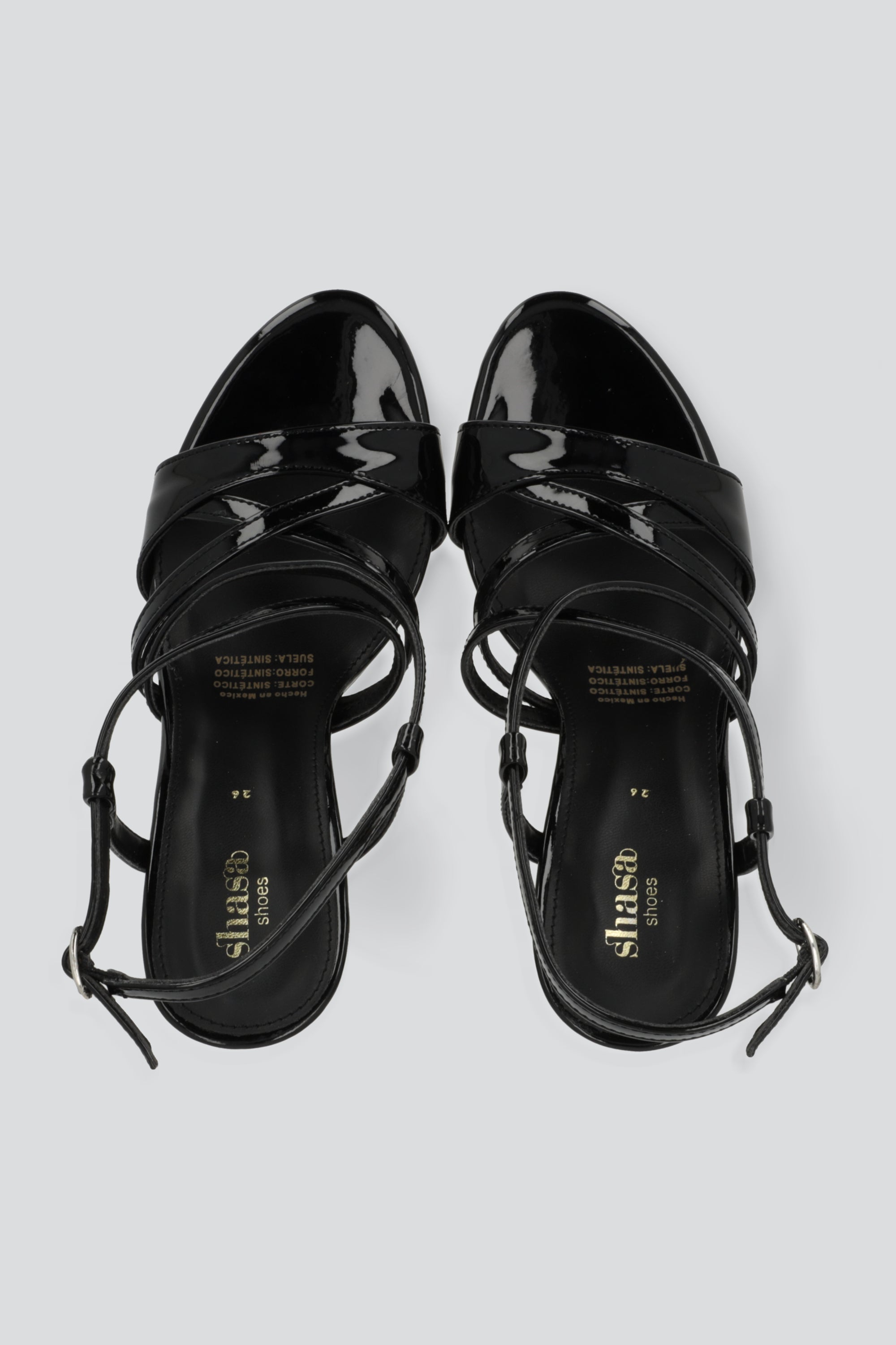 Tacon alto multitiras NEGRO