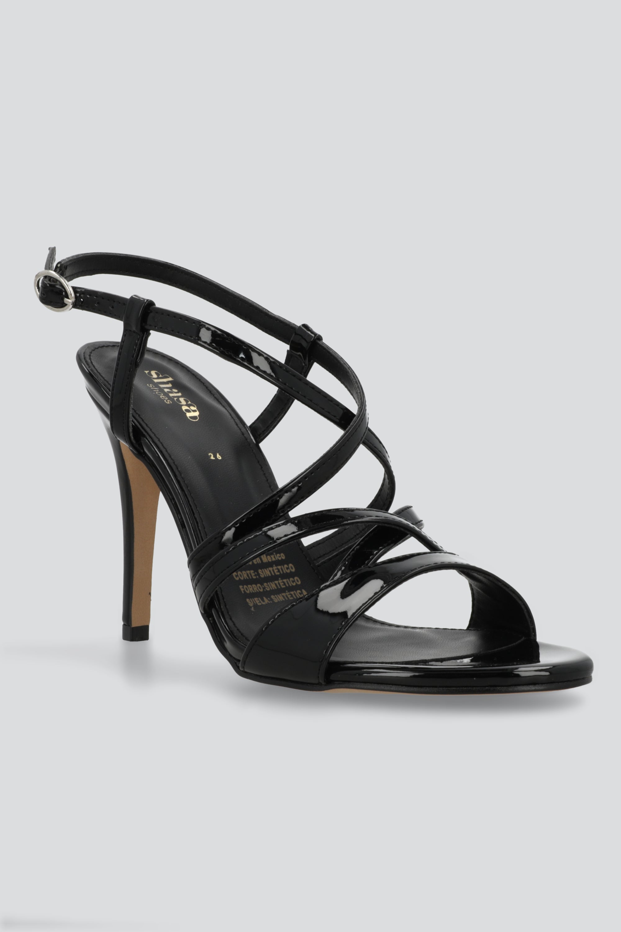 Tacon alto multitiras NEGRO