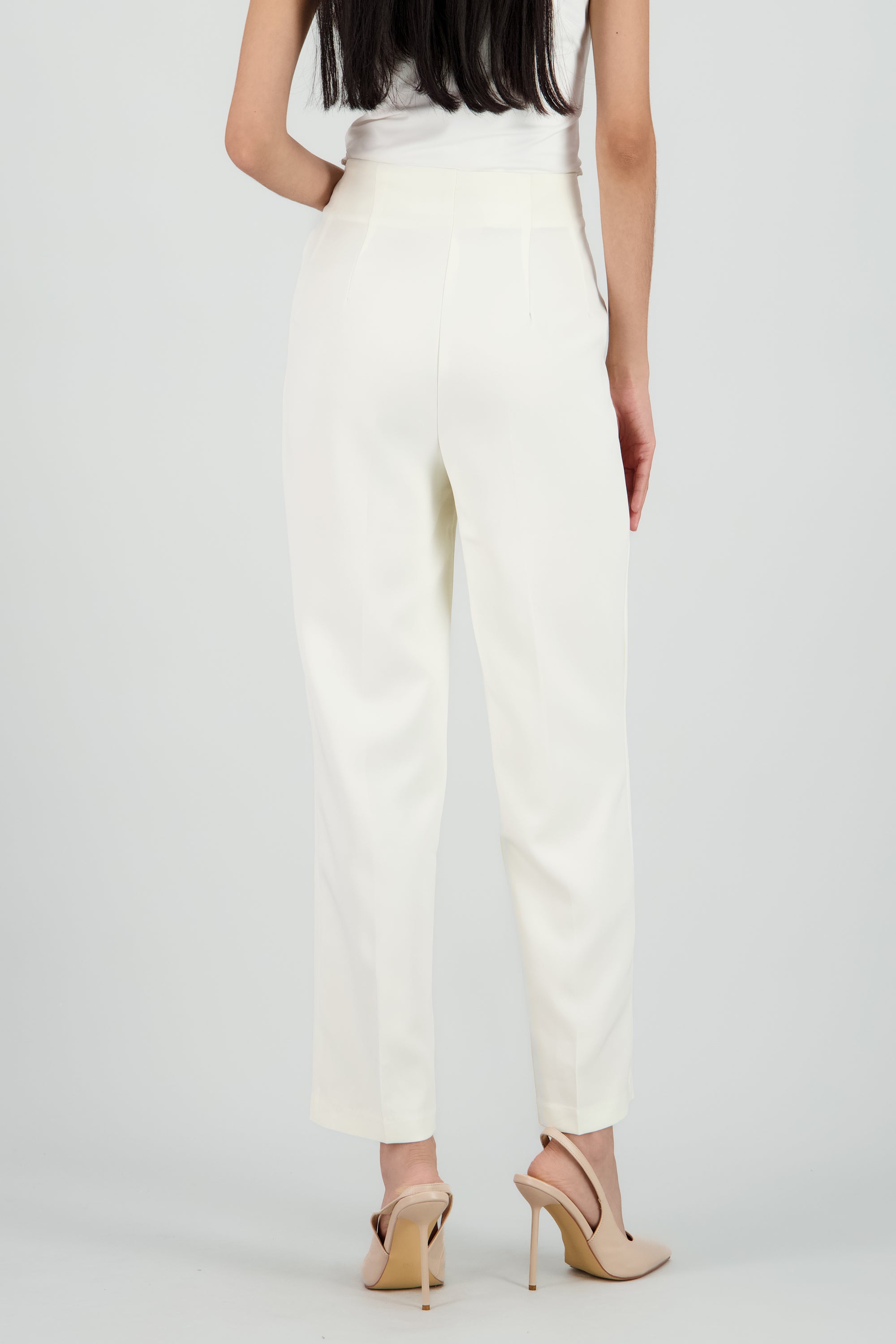 Pantalon sin pretina HUESO