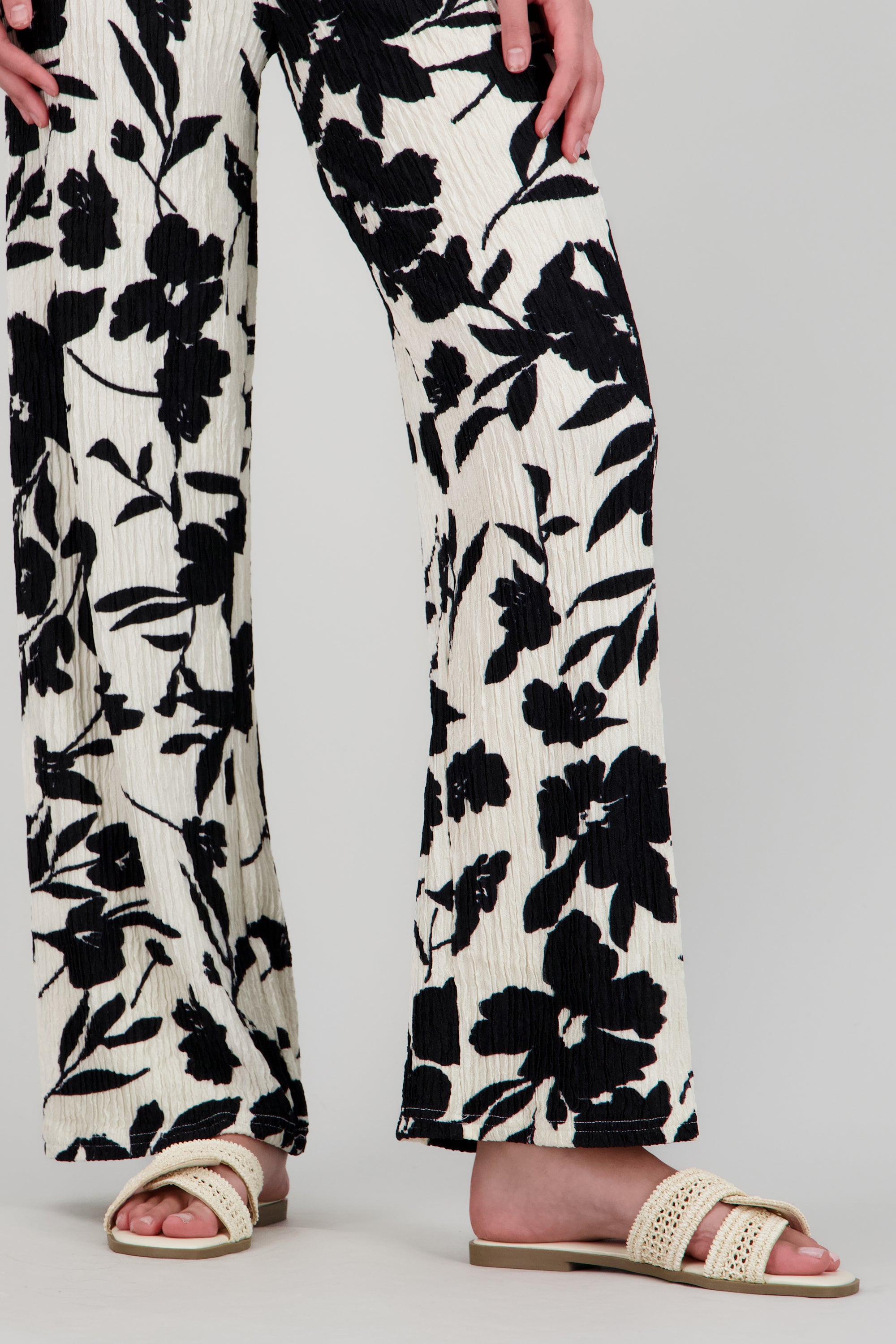 Sandalia crochet entrelazada BLANCO