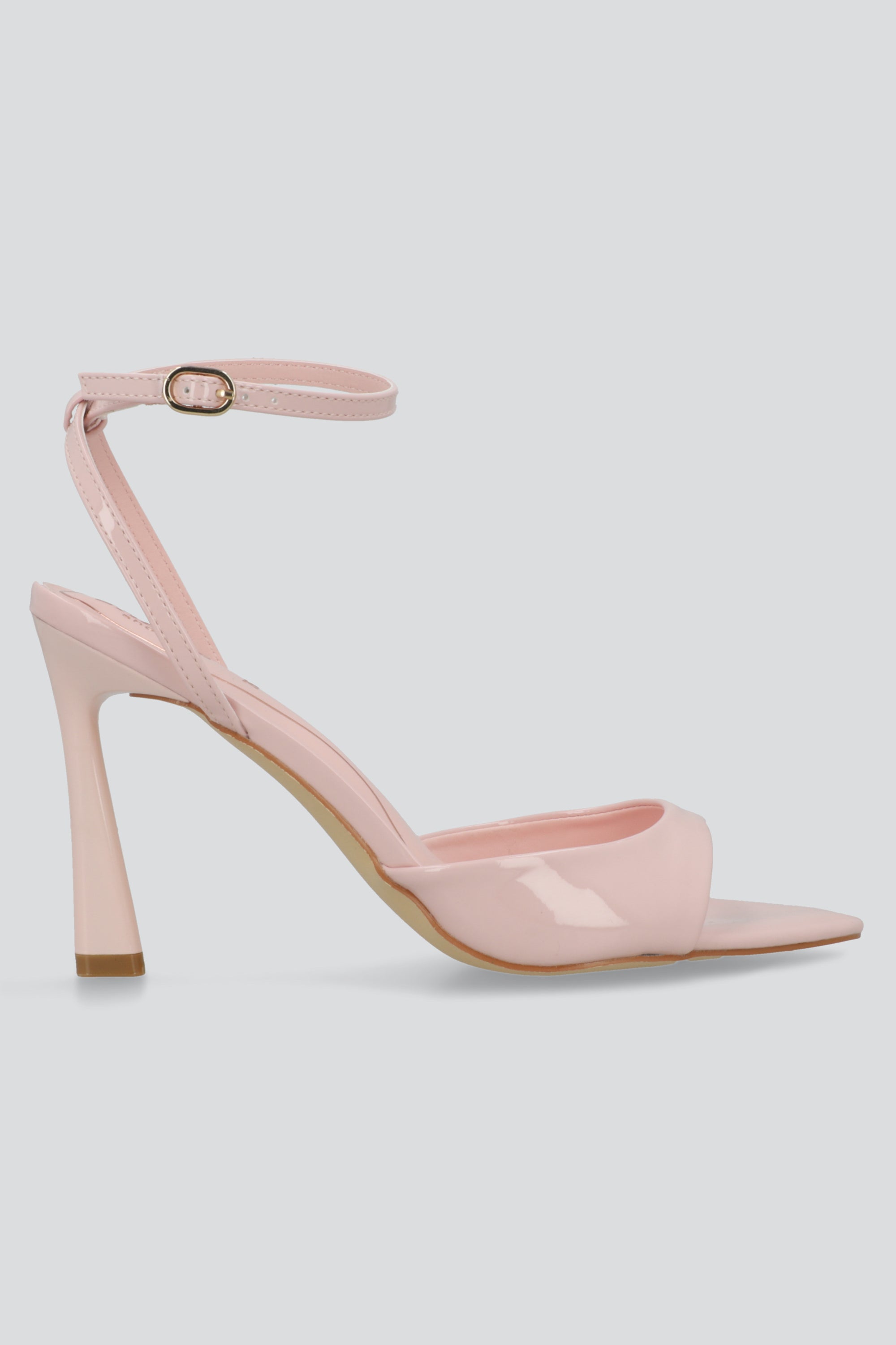 Tacon puntal charol peep toe tiras ROSA