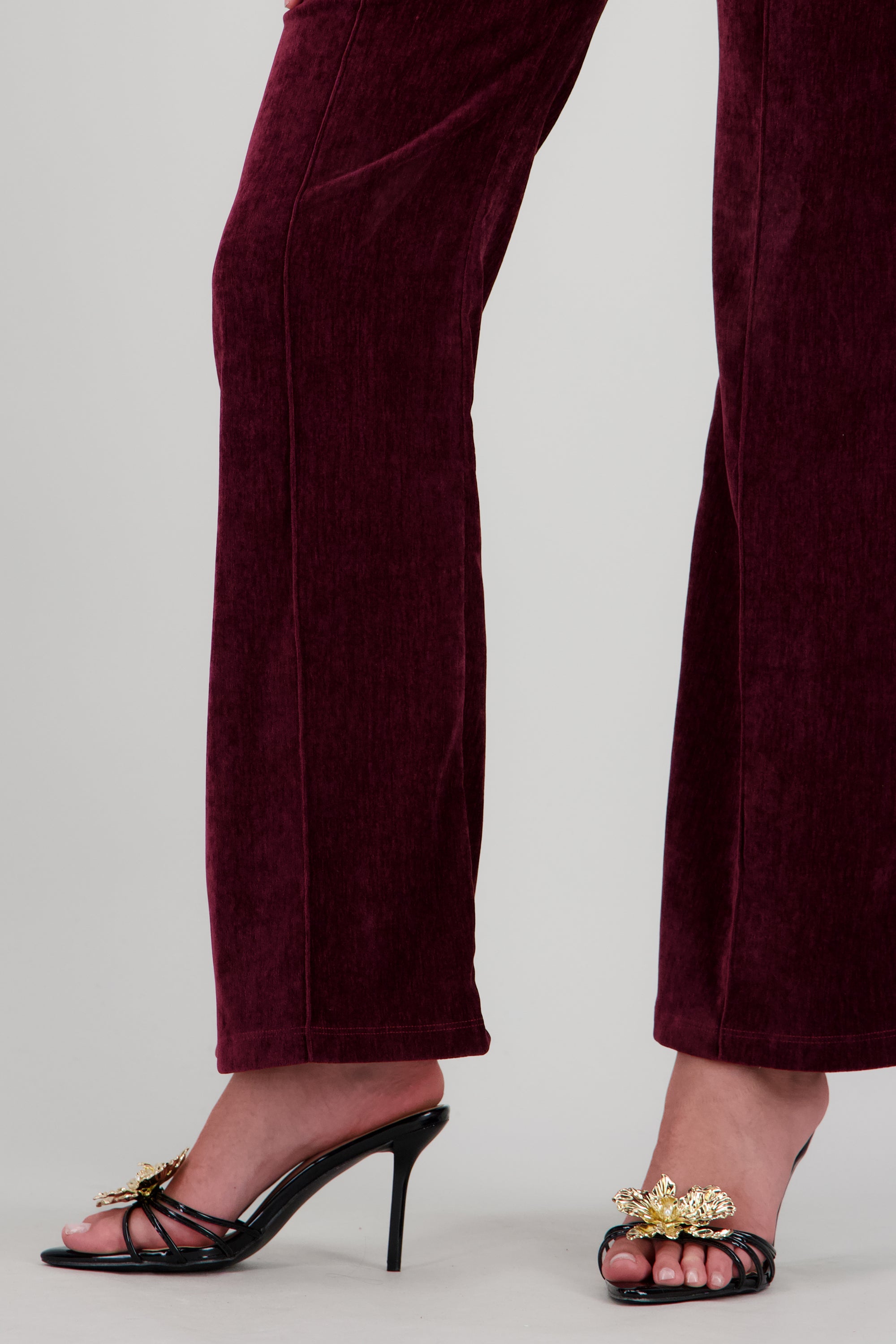 Tacon puntal mula tiras flor metalica NEGRO