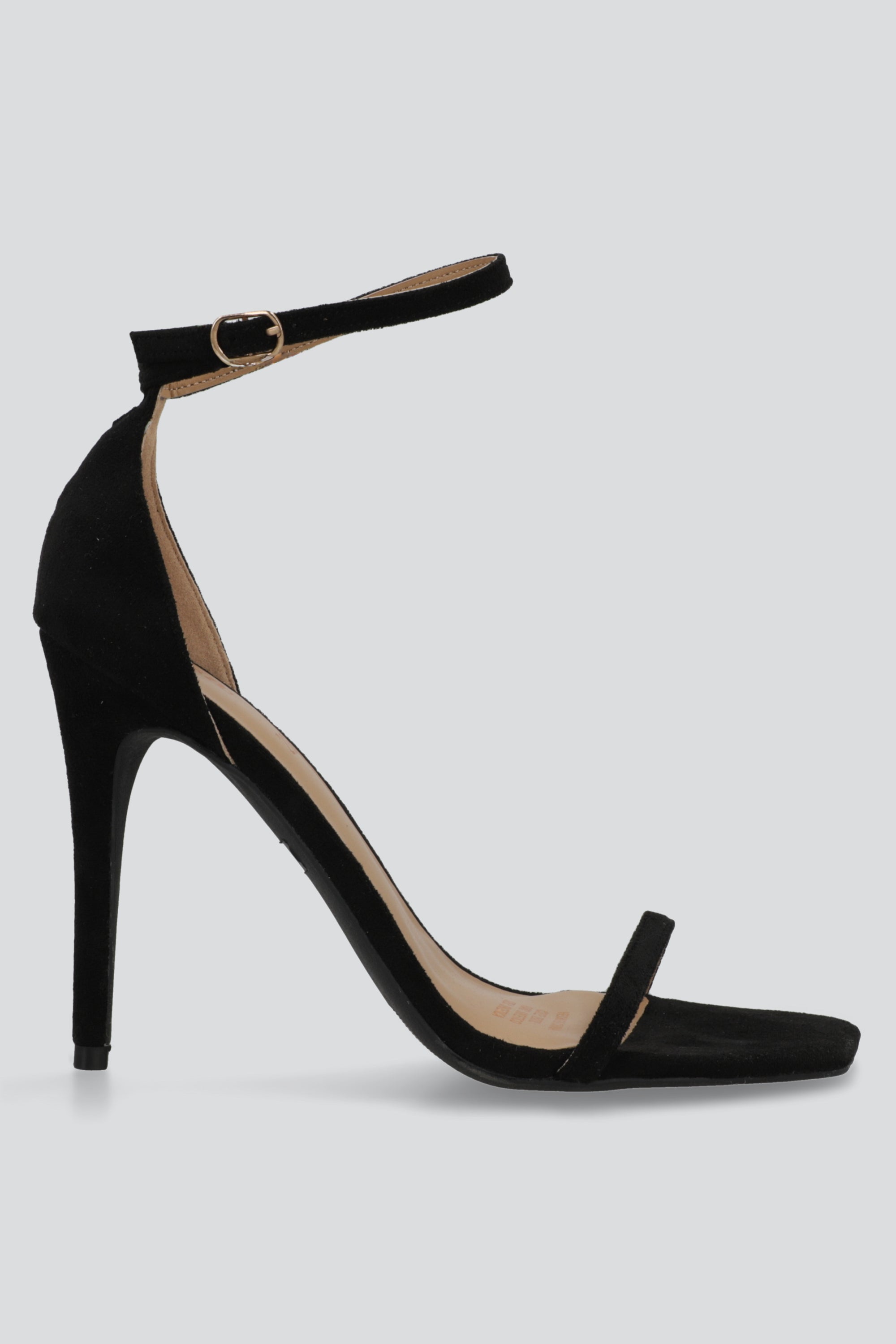 Tacon punta rebanada tiras delgadas NEGRO