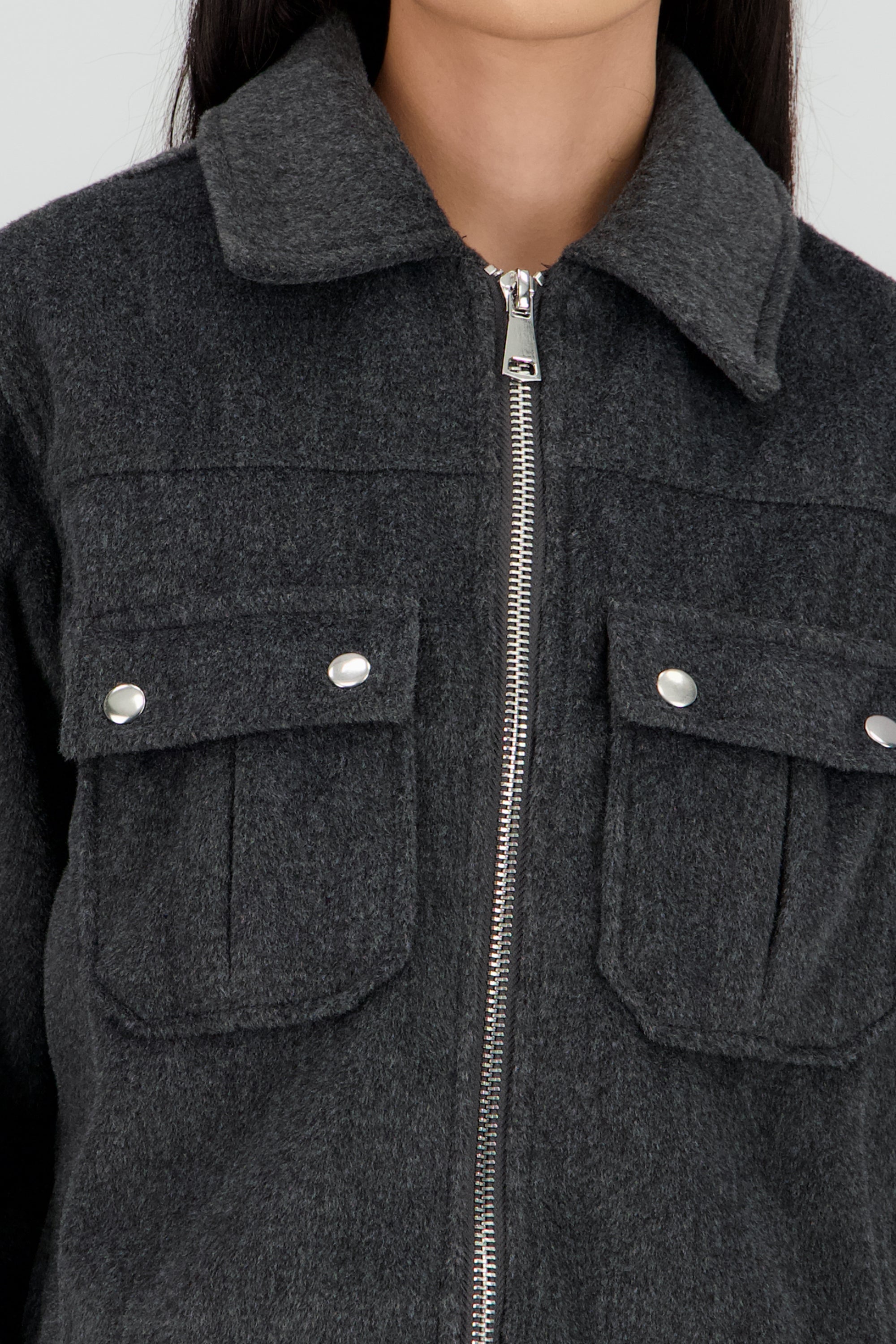 Chamarra corduroy GRIS OBSCURO