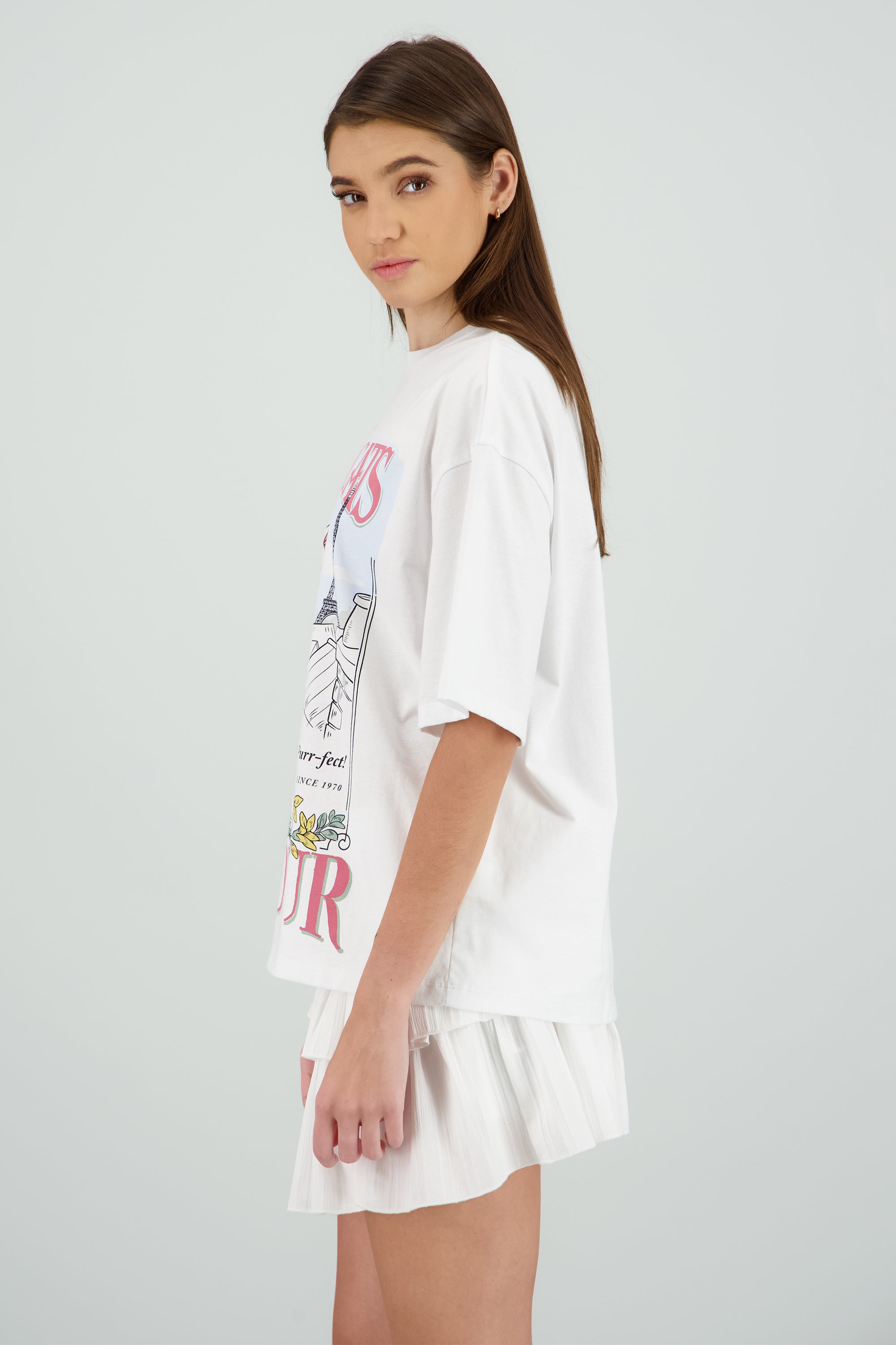 Playera aristogatos Bonjour BLANCO