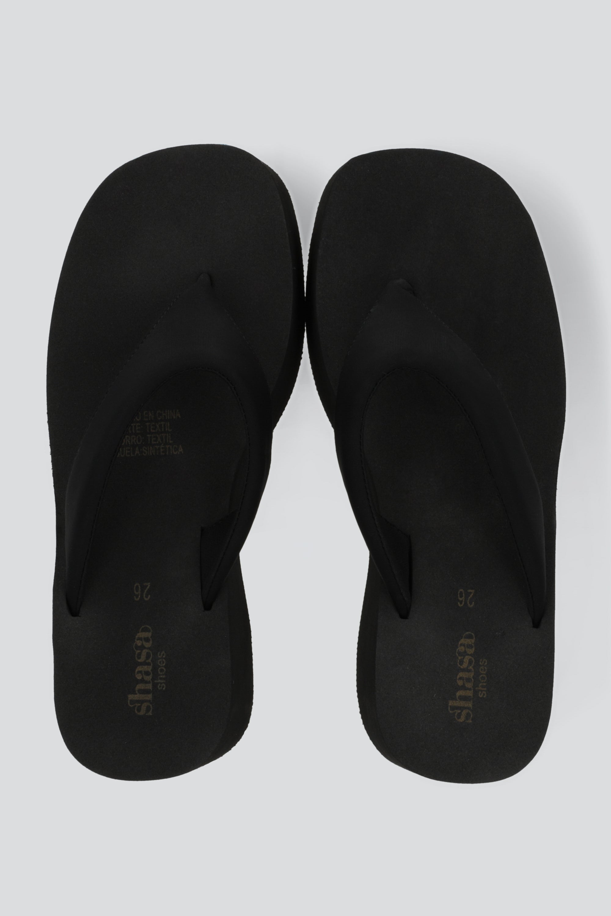 Sandalia plataforma afelpada pata de gallo NEGRO