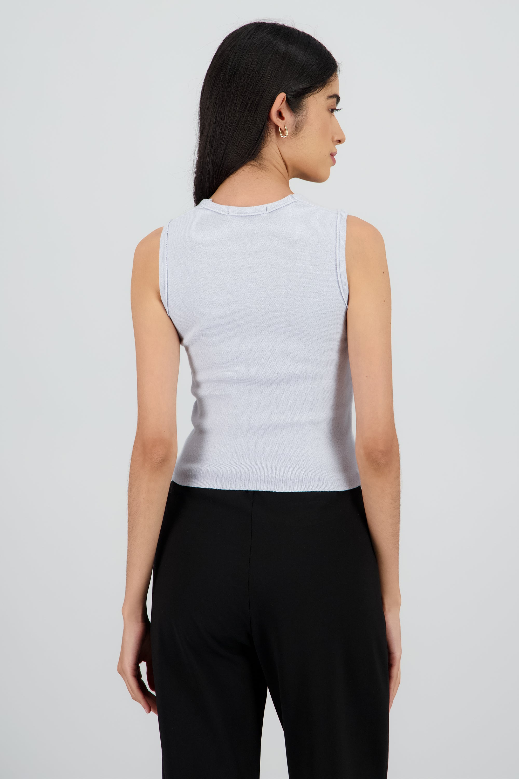 Top escote cuadrado tirante AZUL PASTEL