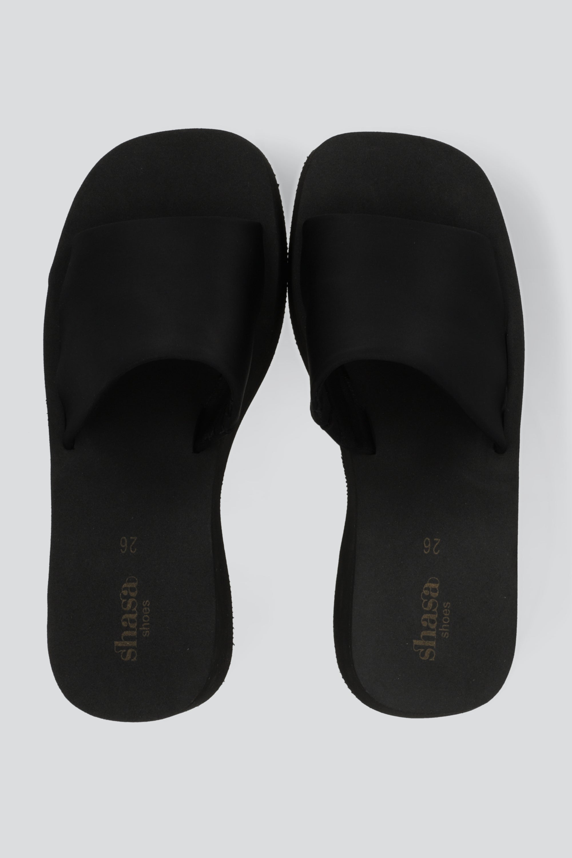 Sandalia plataforma tira NEGRO