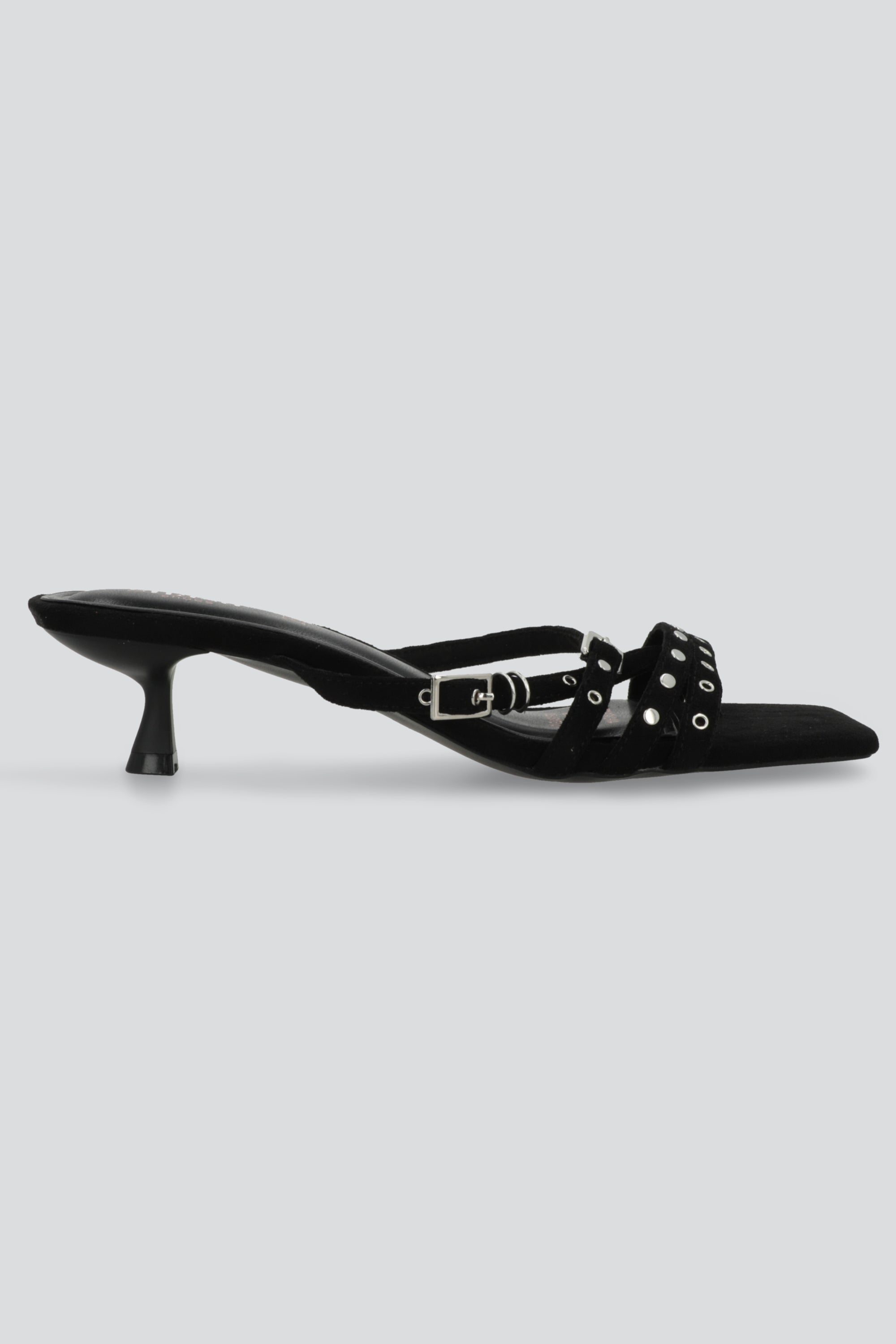 Tacon tiras studs kitten NEGRO