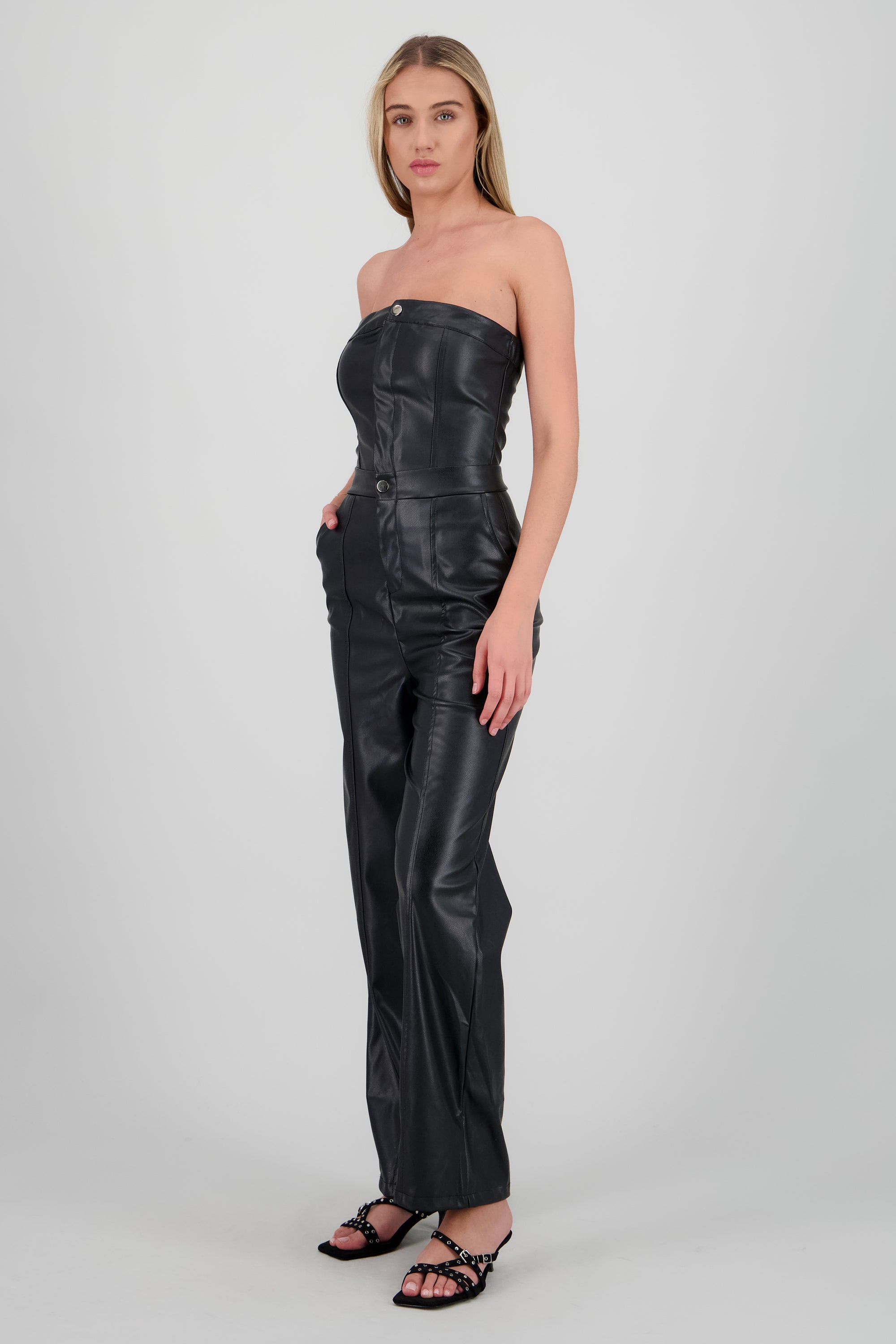 Tacon tiras studs kitten NEGRO