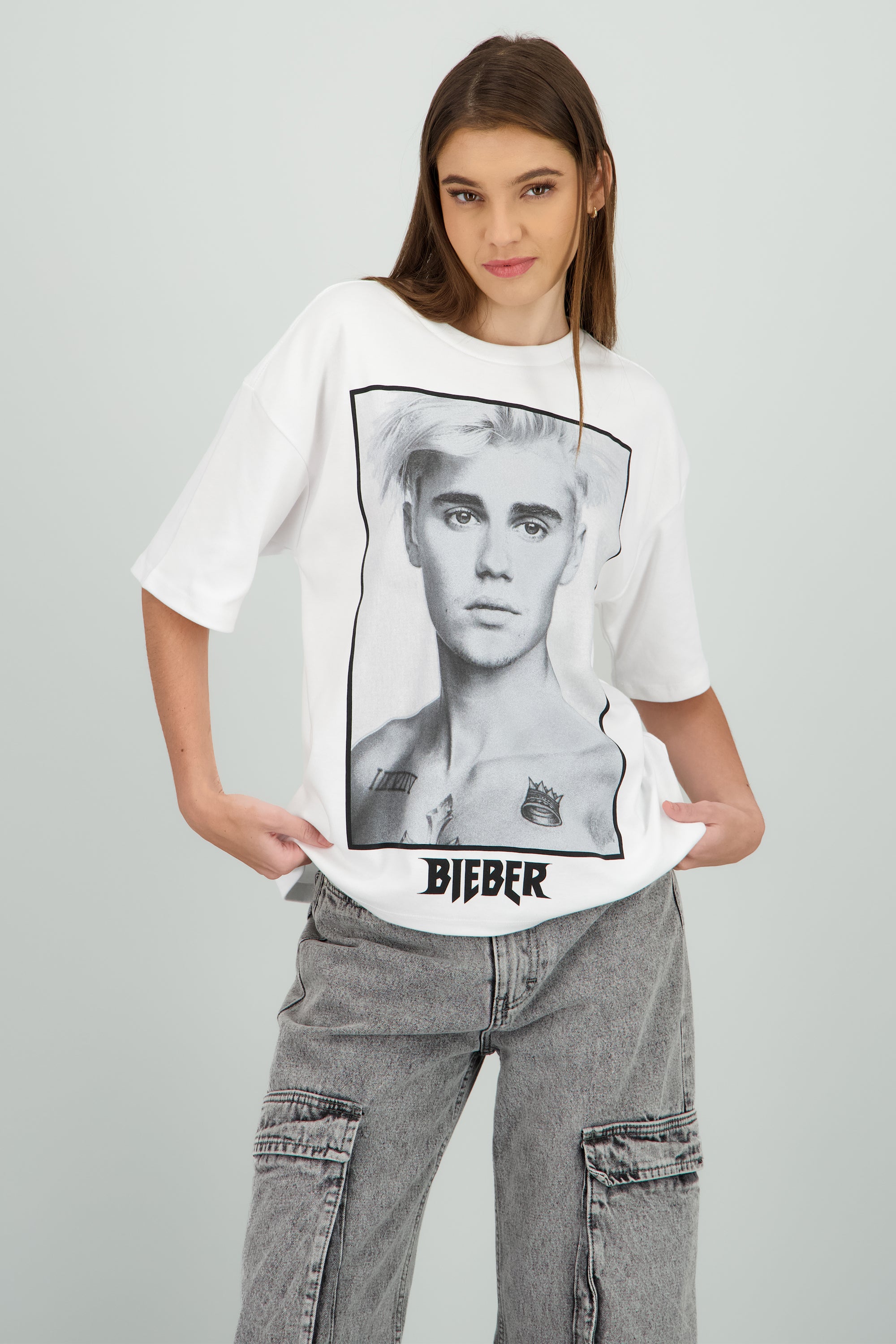 Playera Justin Bieber Sorry BLANCO